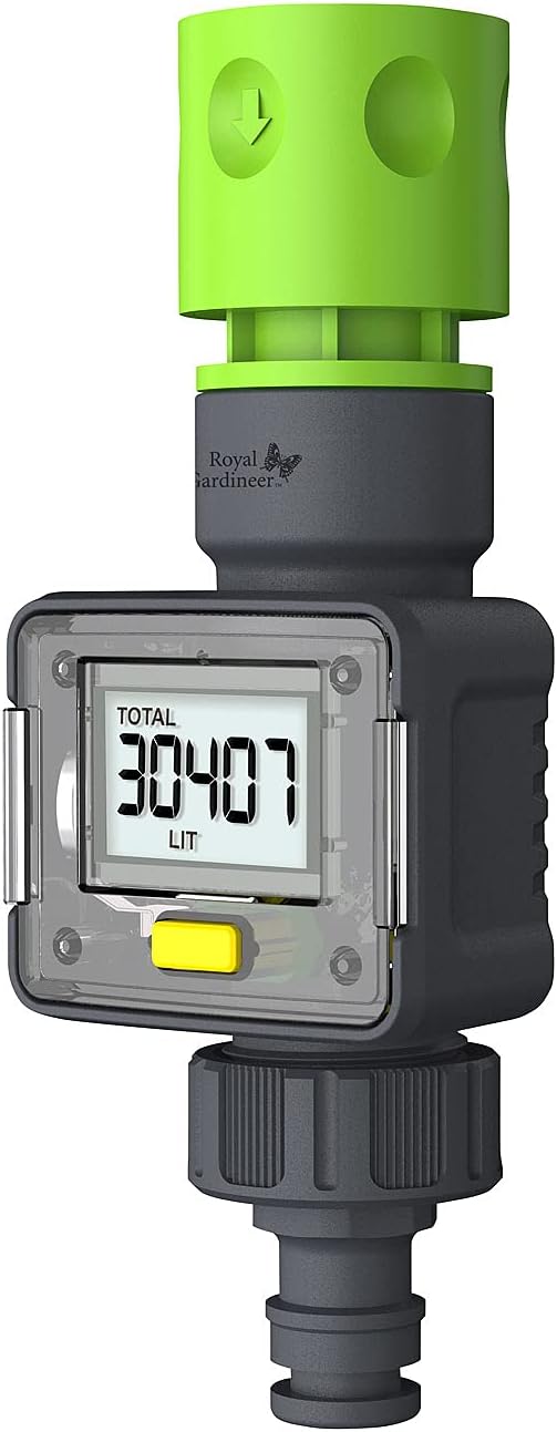4er-Set Digitaler Wasserzähler für Gartenschläuche