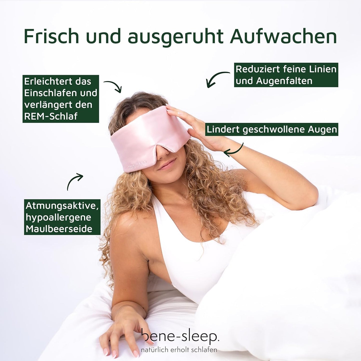 Seidenschlafmaske, Rosa