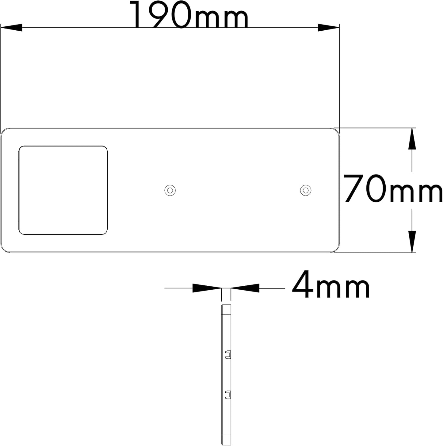 LED-Unterbauleuchte mit Touch-Dimmfunktion, 1er Set Neutralweiss