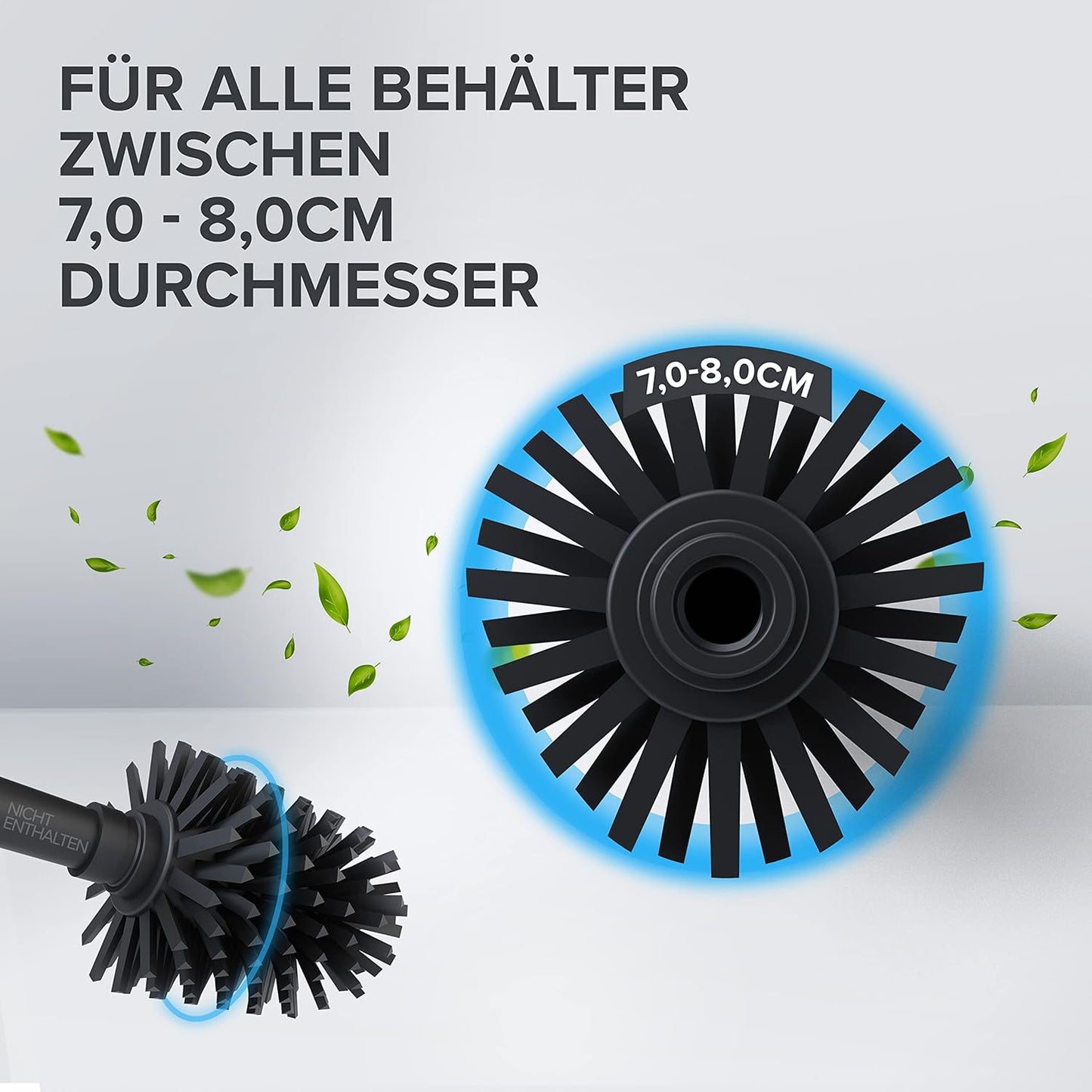 Ersatzbürstenkopf-Set für Toilettenbürste (3 Stück)