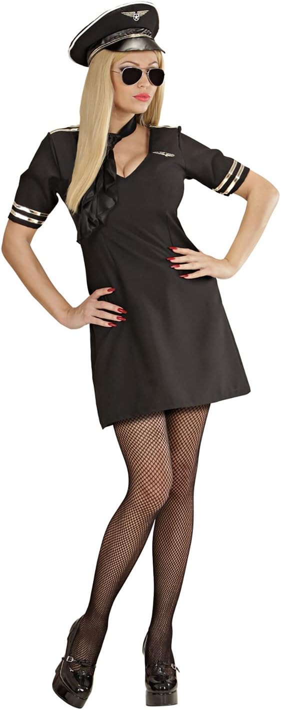 Kostüm Pilotin Uniform-Kleid, XS