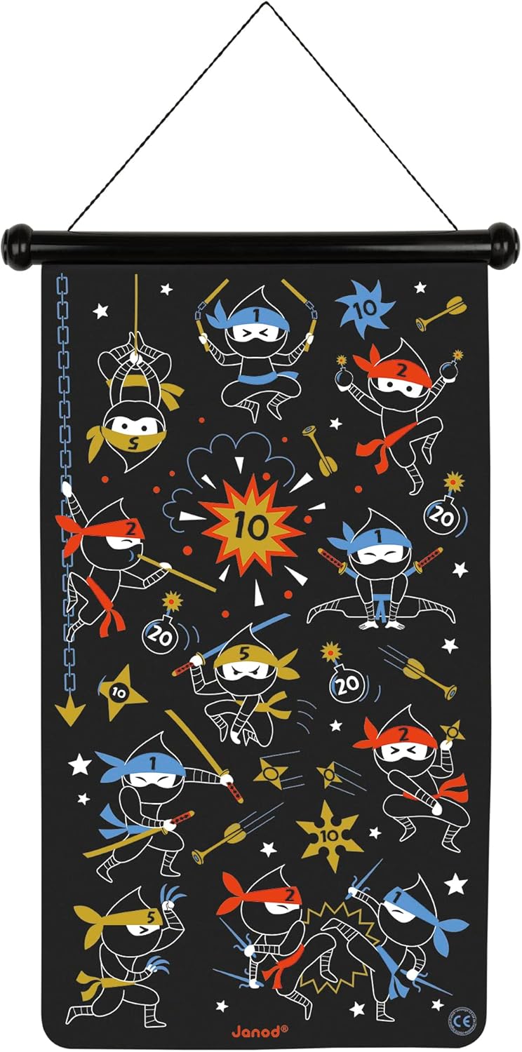 Magnetisches Dartspiel mit Ninja-Motiven, Ninja