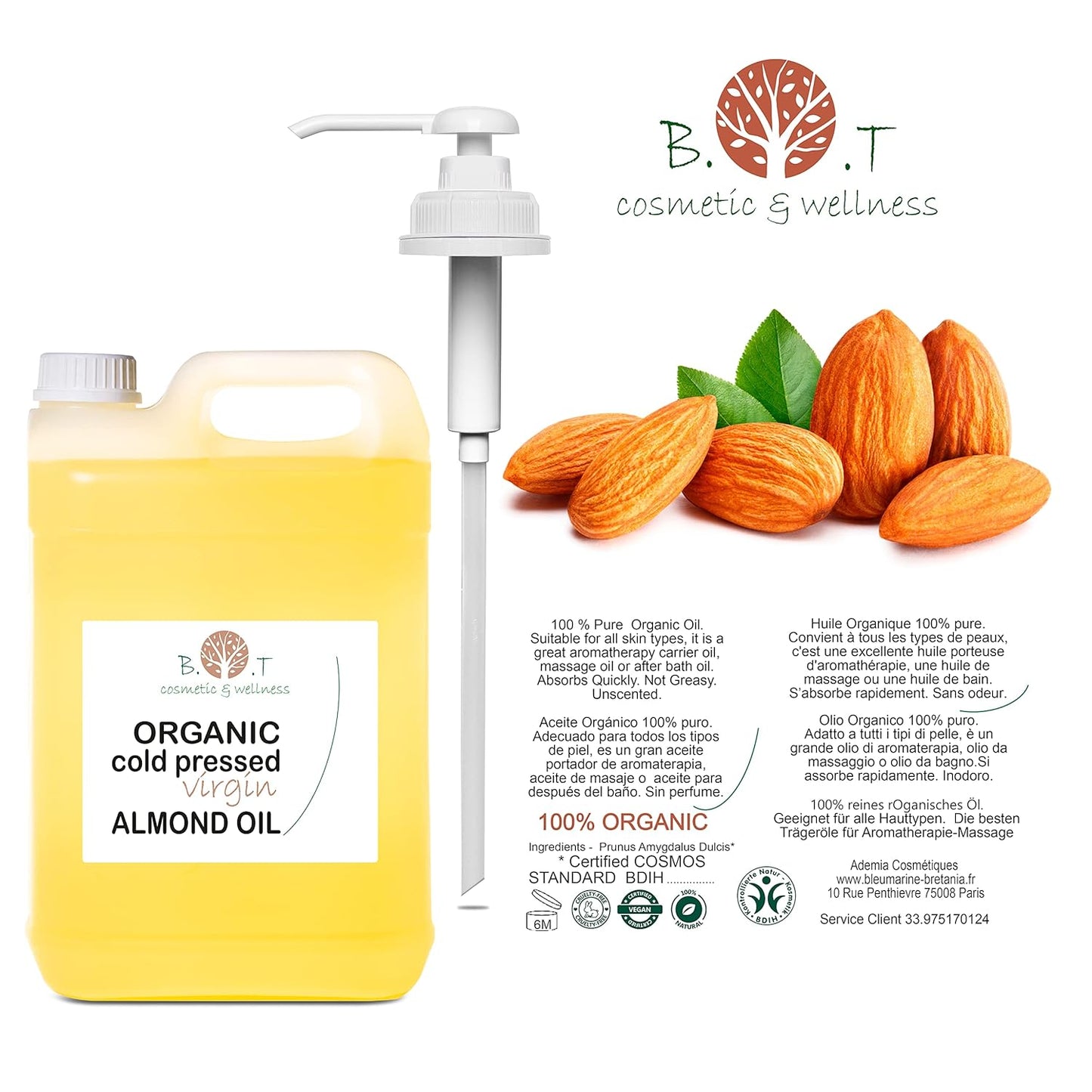 Bio Mandelöl, Mandel 5 l (1er Pack)