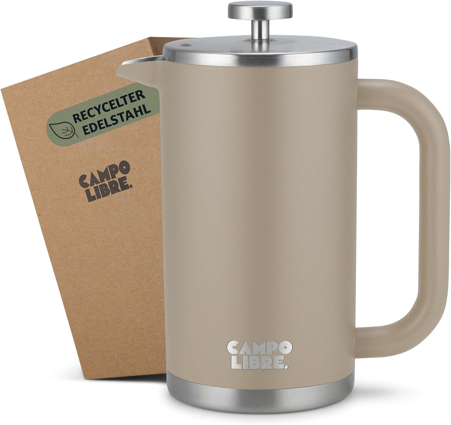French Press, 1L, 1000ml Sandstone Beige