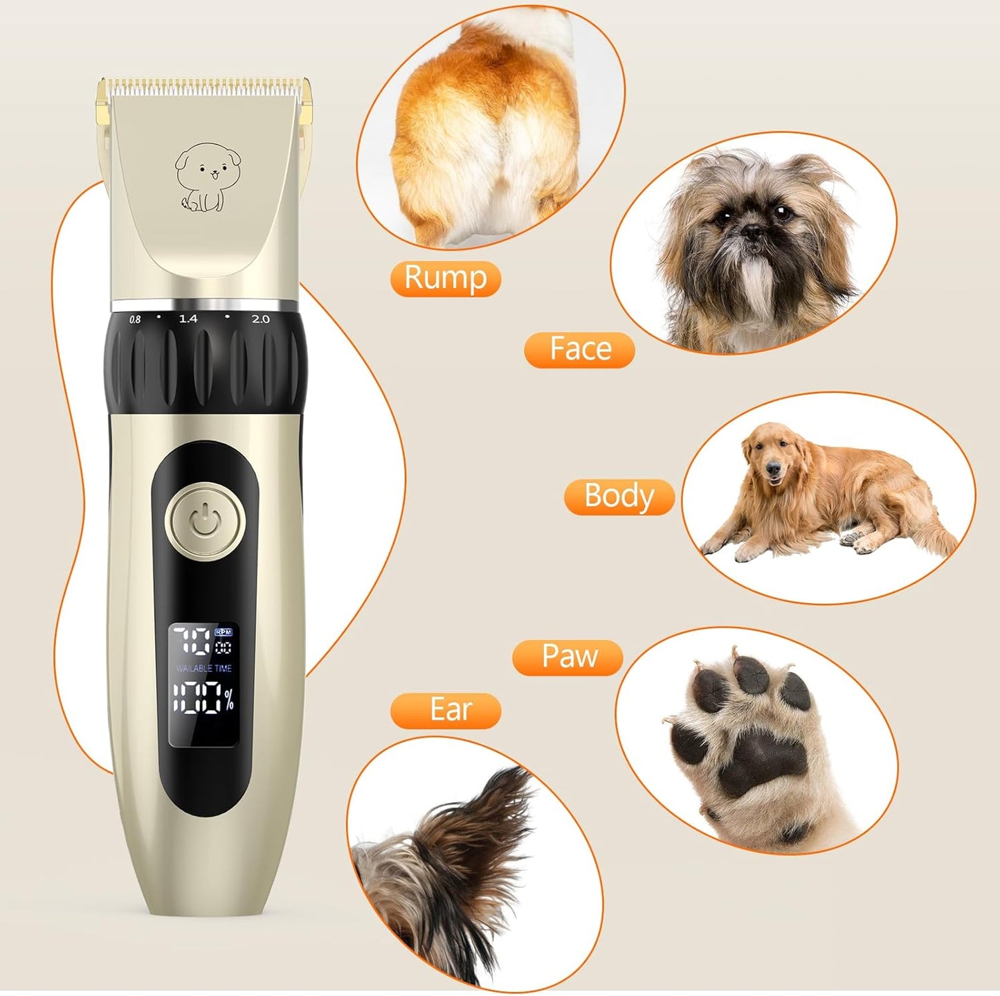 Hundeschermaschine, Gold