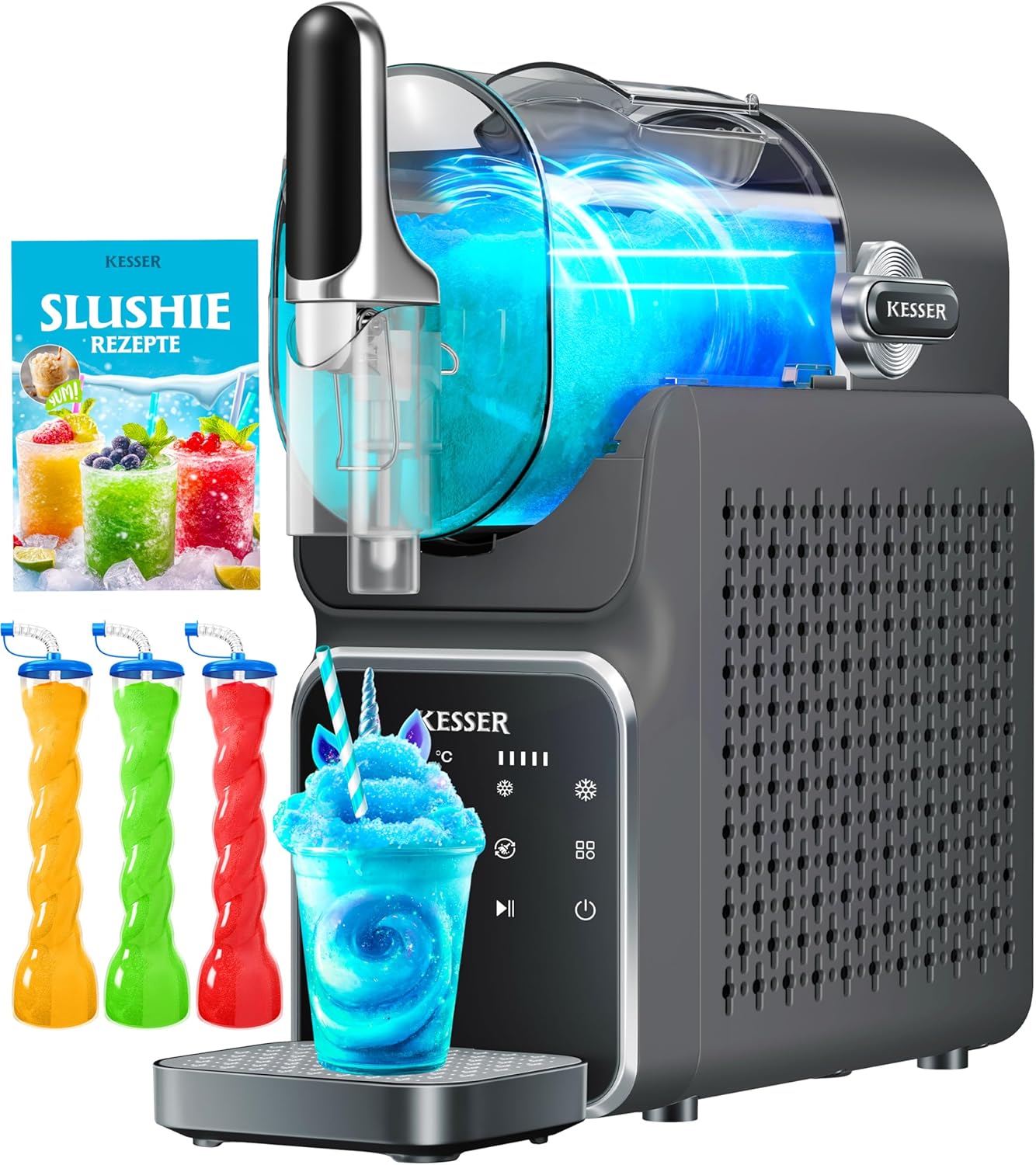 Slush Maschine mit 6 Programmen, Anthrazit
