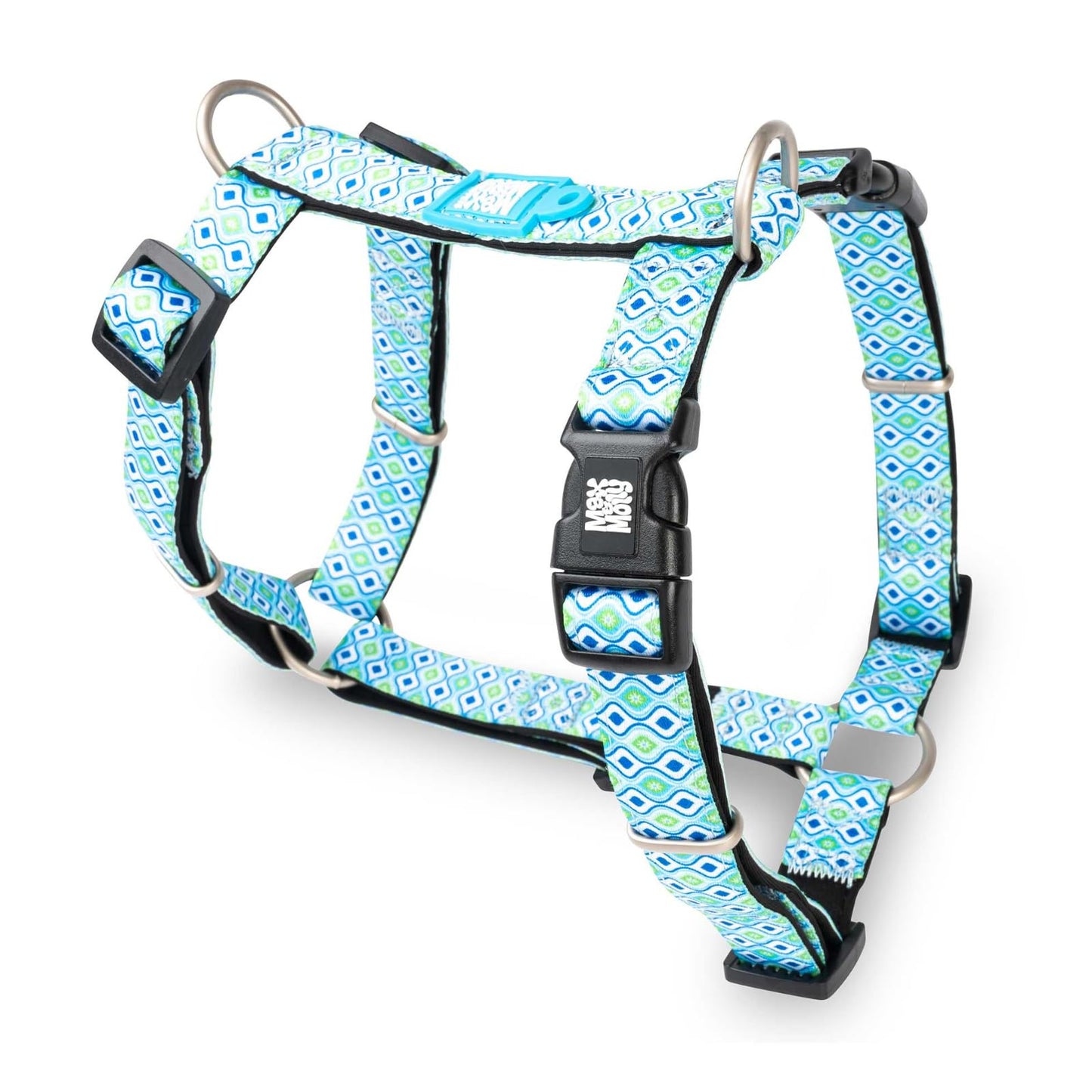 Hundegeschirr im Retro Design, L Retro Blue