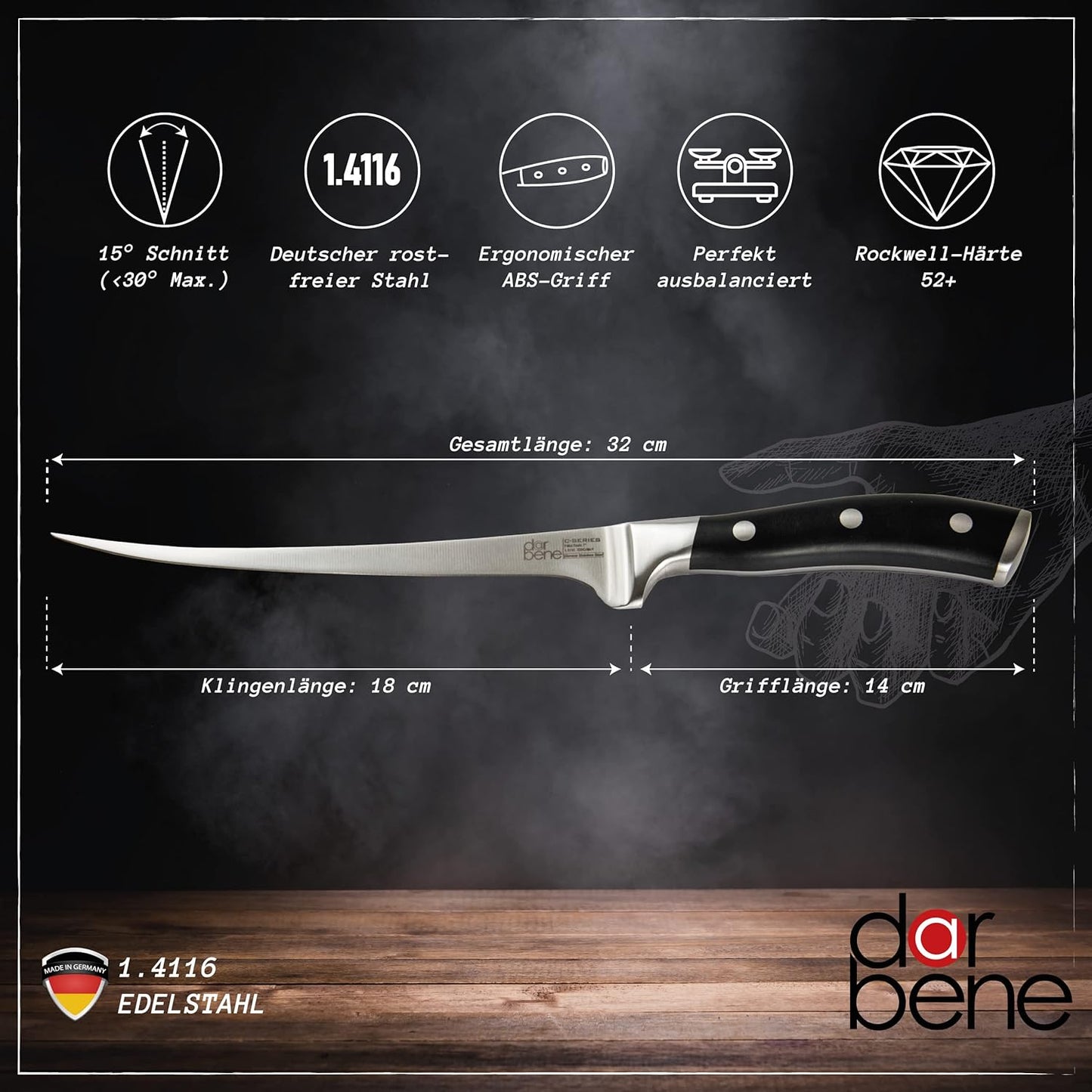 Küchenmesser-Set, C-2er Set Santoku