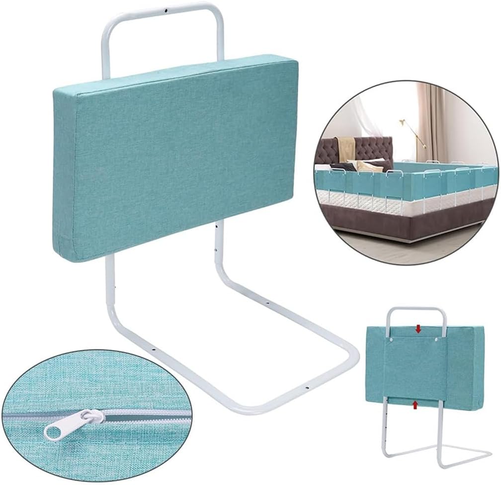 Höhenverstellbares Bettgitter für Kinderbetten, 4 Stück, 200cm(50cmx4) Grün