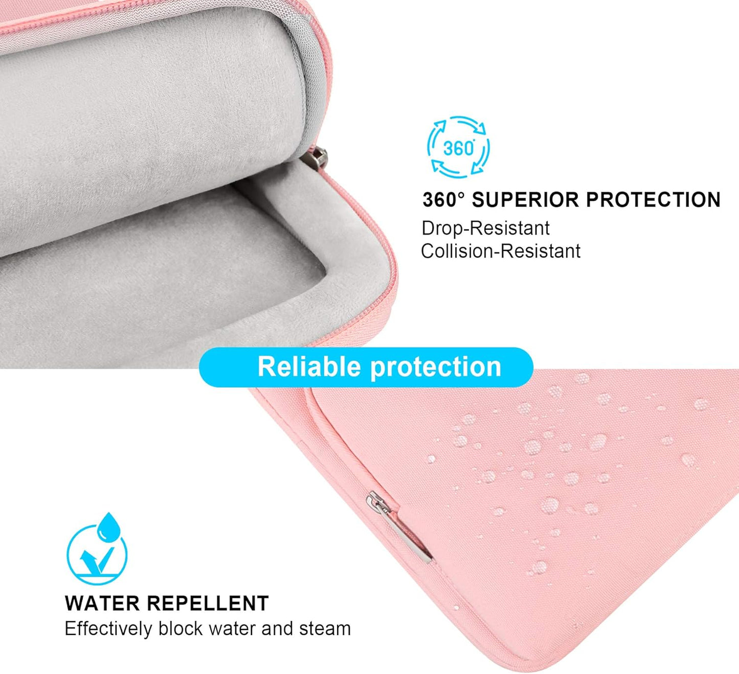 Wasserabweisende Laptoptasche, 13 Zoll Neu MacBook Air Pro Rosa