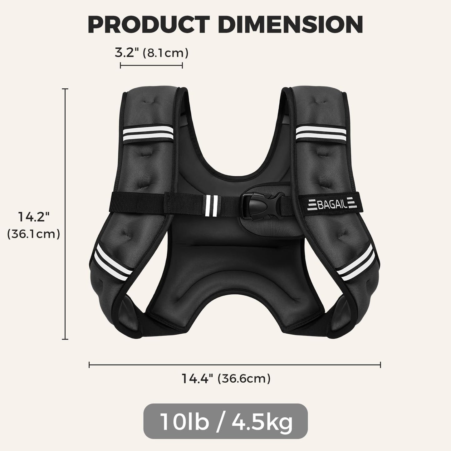 Gewichtsweste für Krafttraining, Camouflage 4.5kg/10lb
