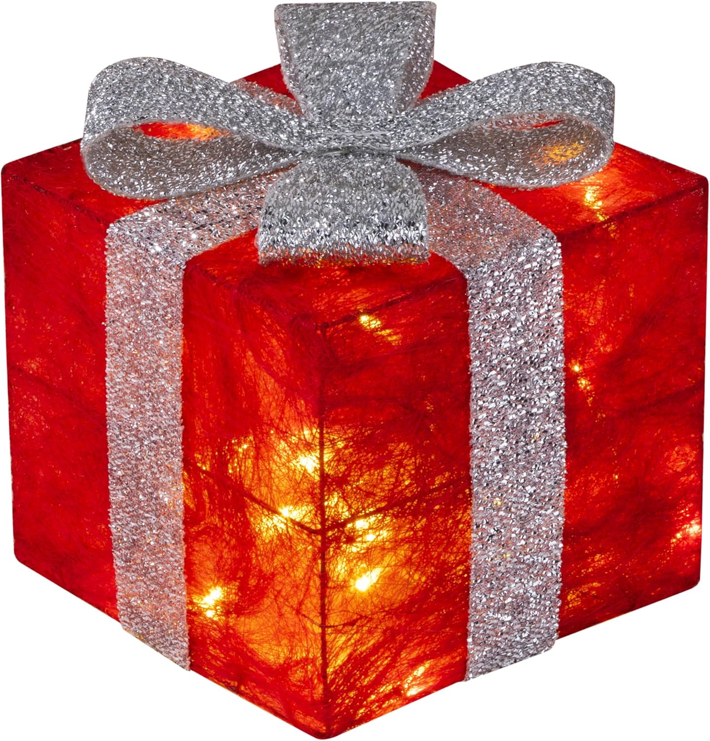 3er-Set Led Geschenke mit Timer, Rot