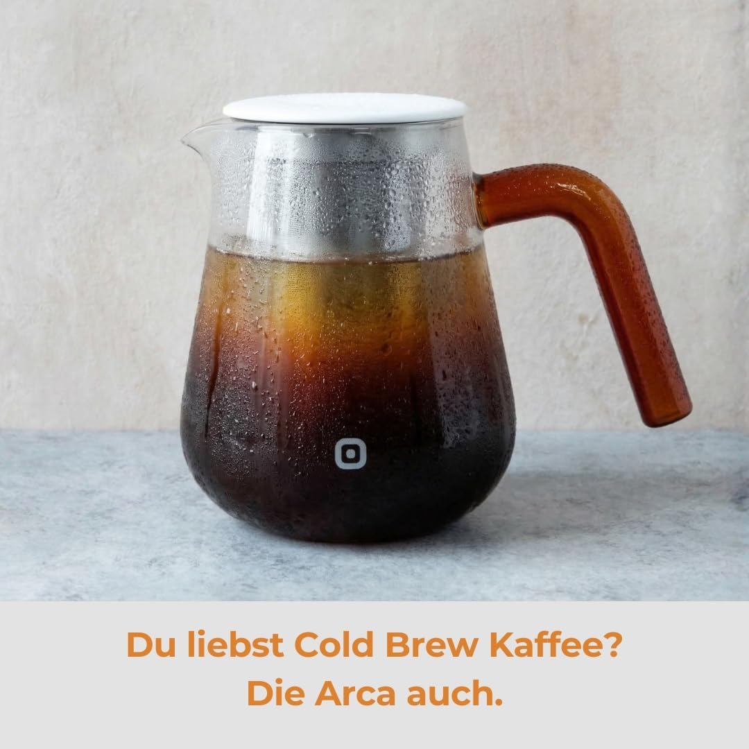 Glas Kaffeekanne mit Filter 1,0l (4-5 Tassen), Clear 1,0 Liter