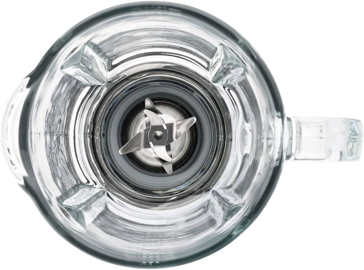 Retro Standmixer mit 1.5L Glasbehälte, Weiss