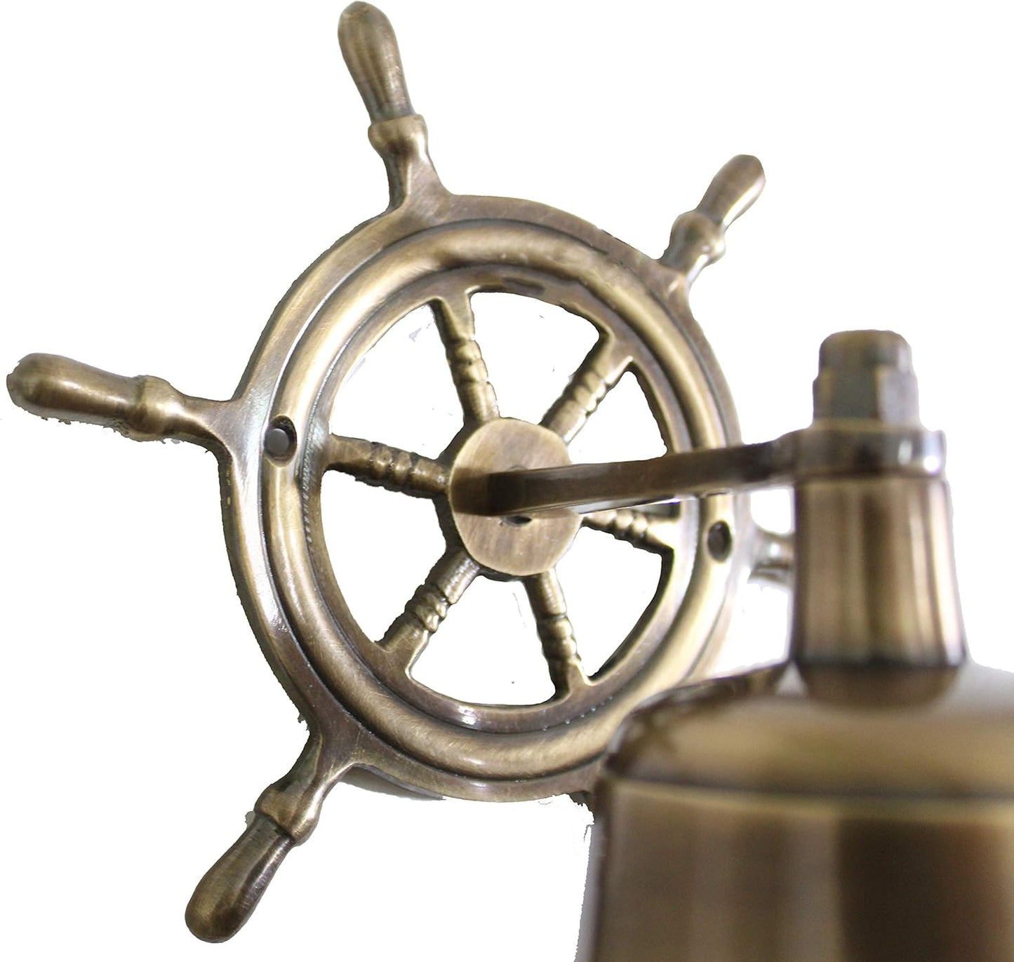 Glocke mit Steuerrad und Kordel