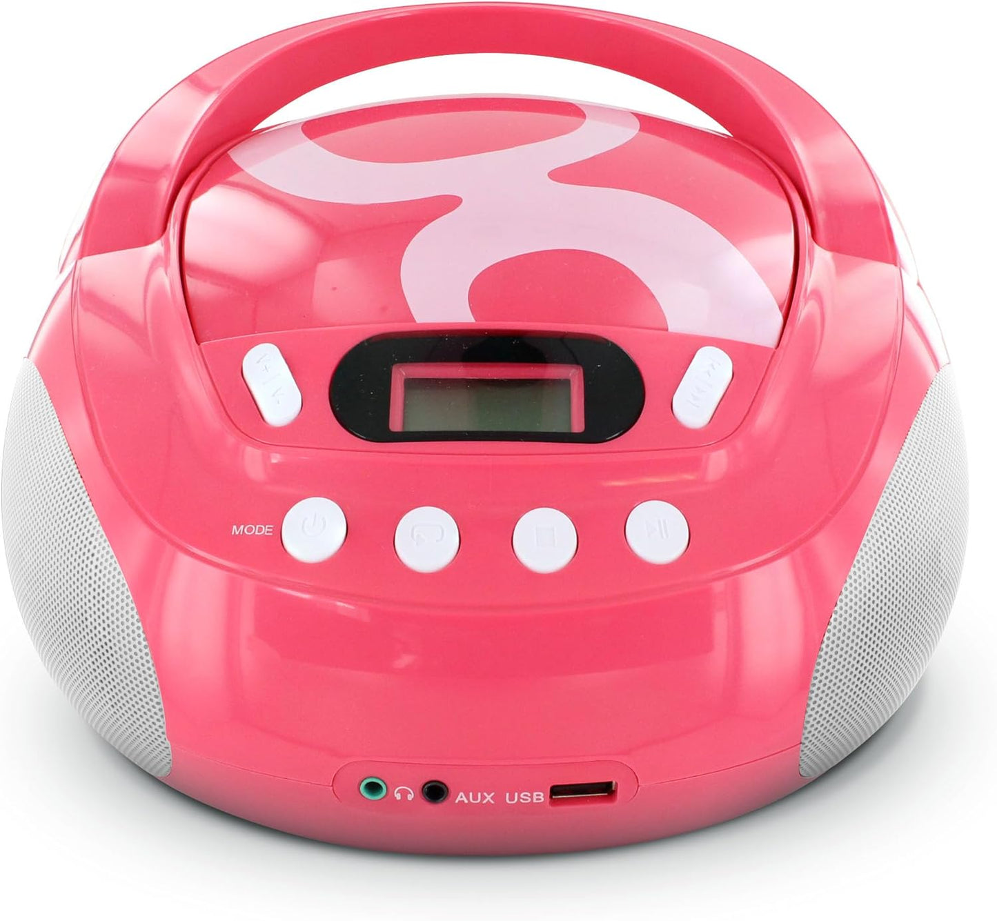 Tragbarer CD-/MP3-Player für Kinder mit USB-Port, Gulli Rosa