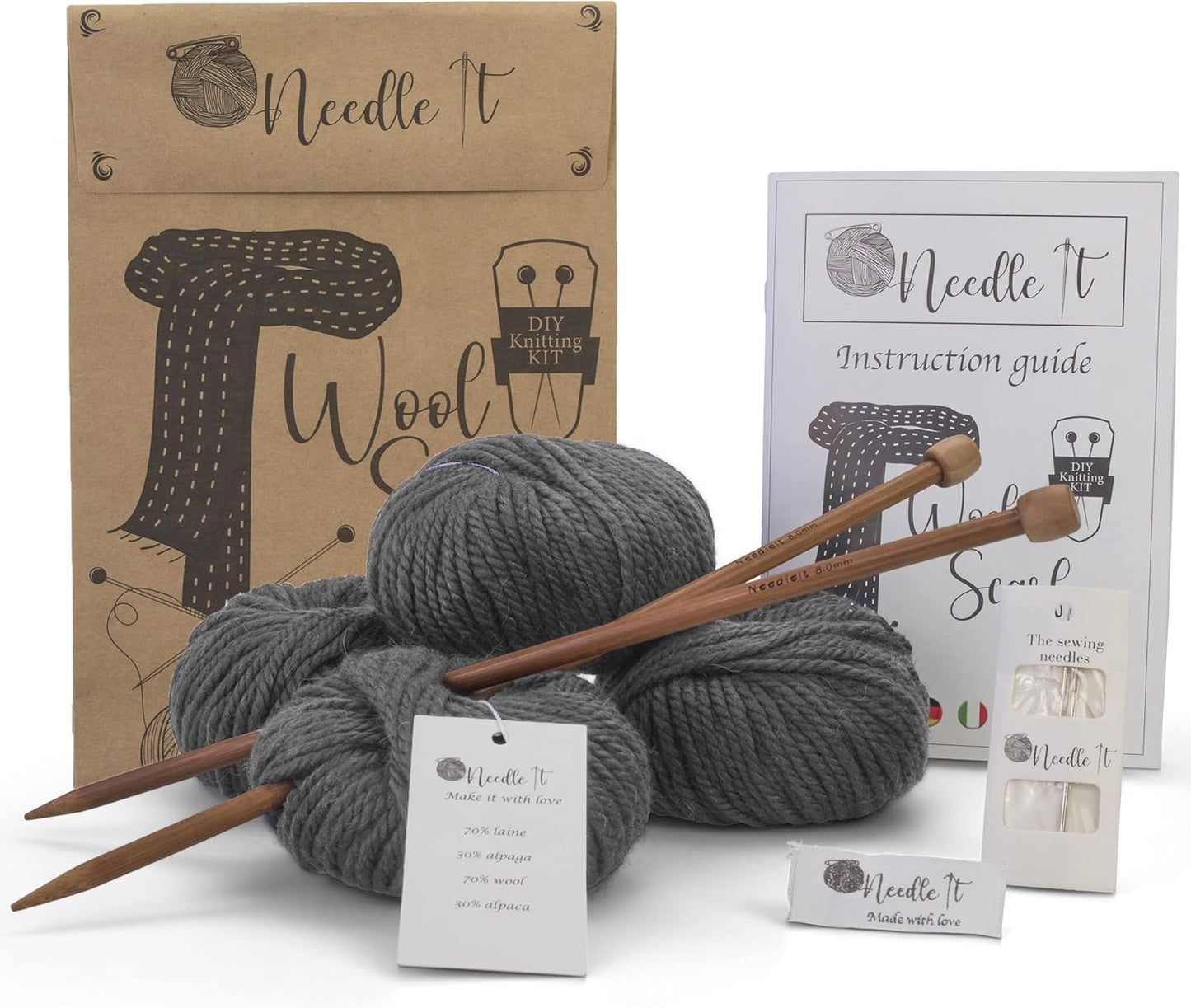 Strickset, Grau