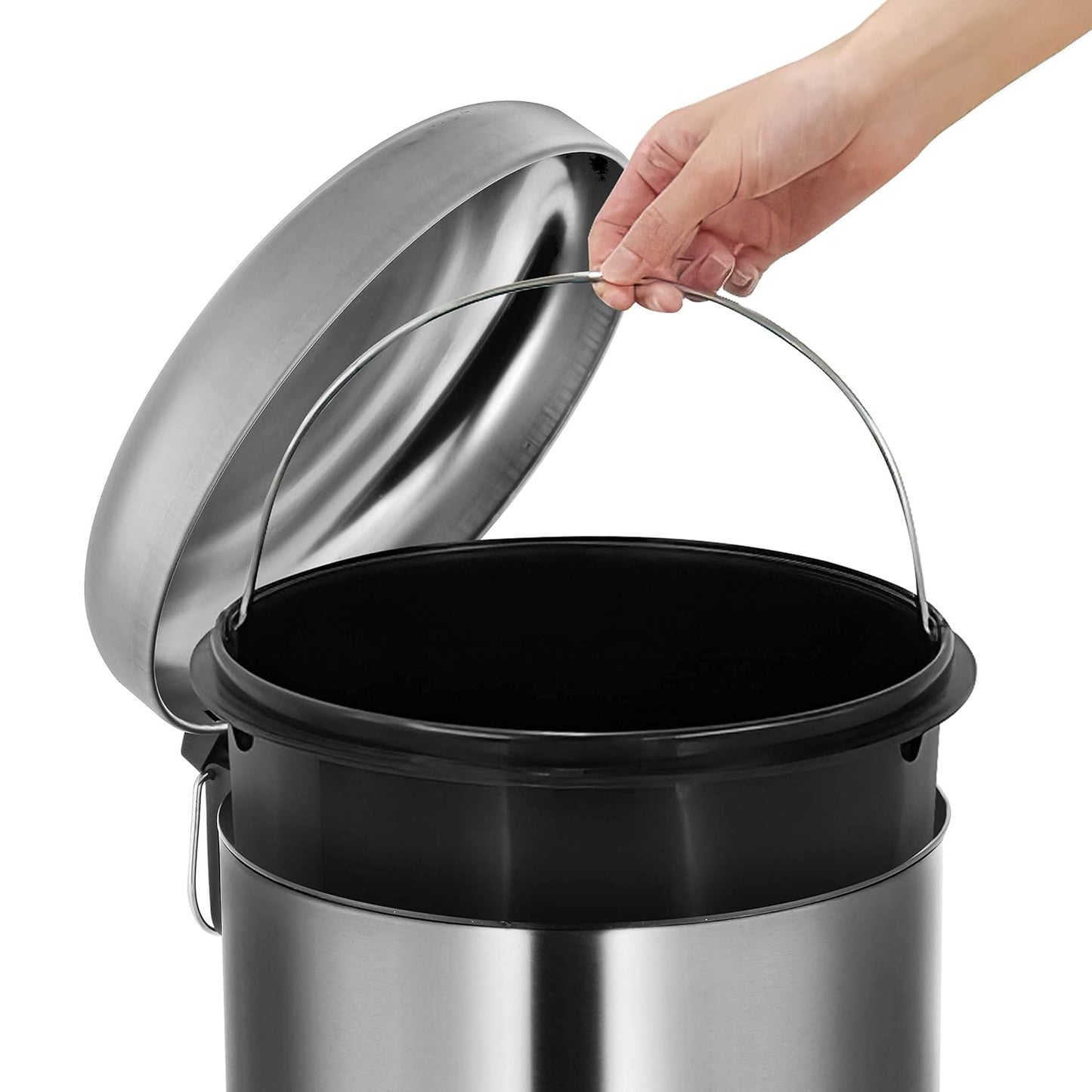Treteimer mit Soft Closing, Chrom