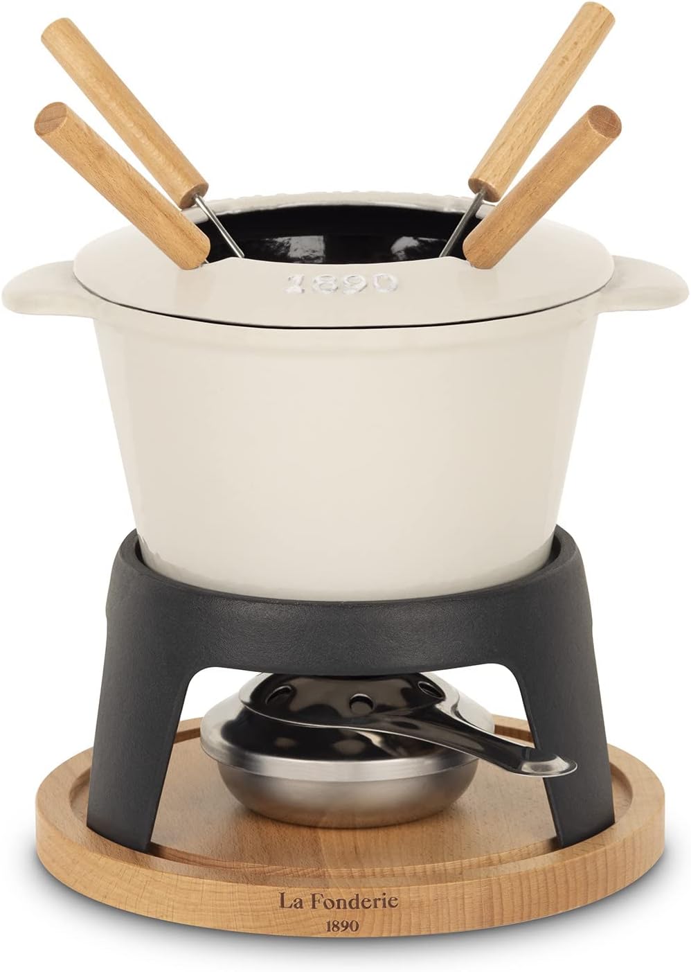 Mont Joly - Käse- und Schokoladenfondue-Set, Beige|4 Personen