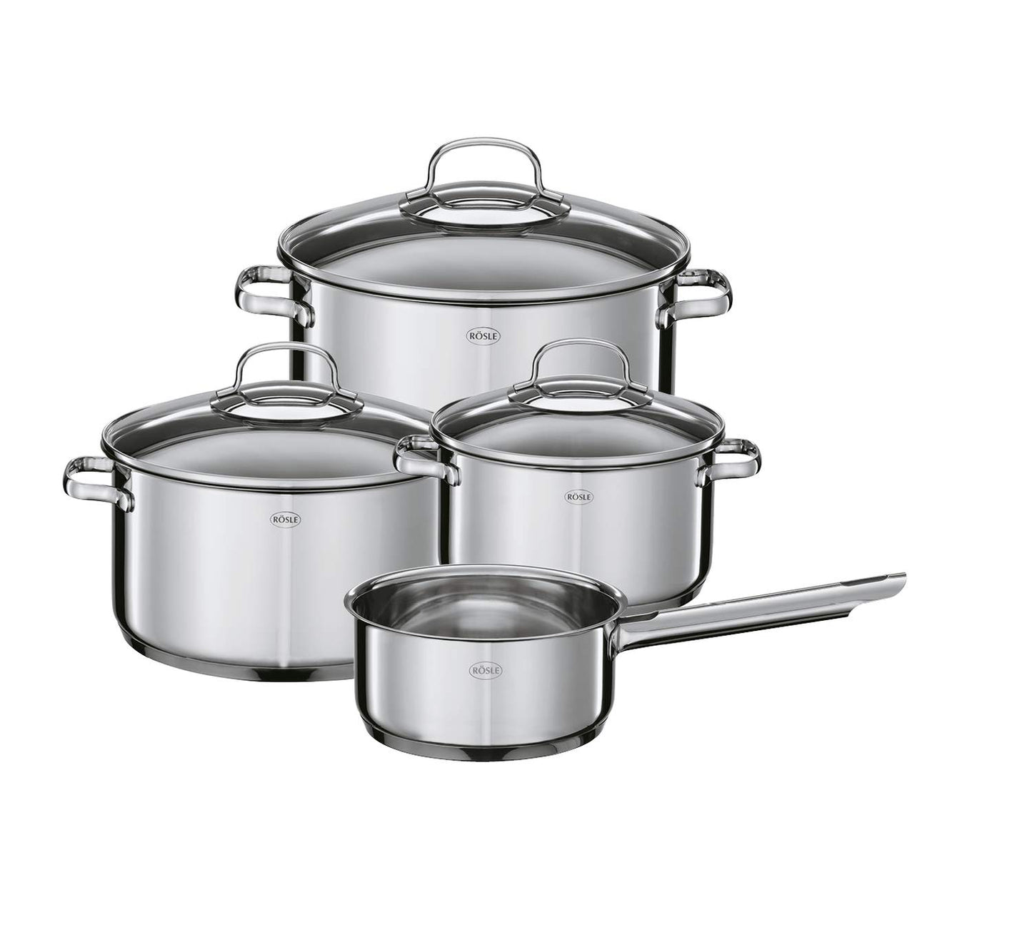 Topfset mit Stielkasserolle (4-teilig), 4-tlg. ELEGANCE