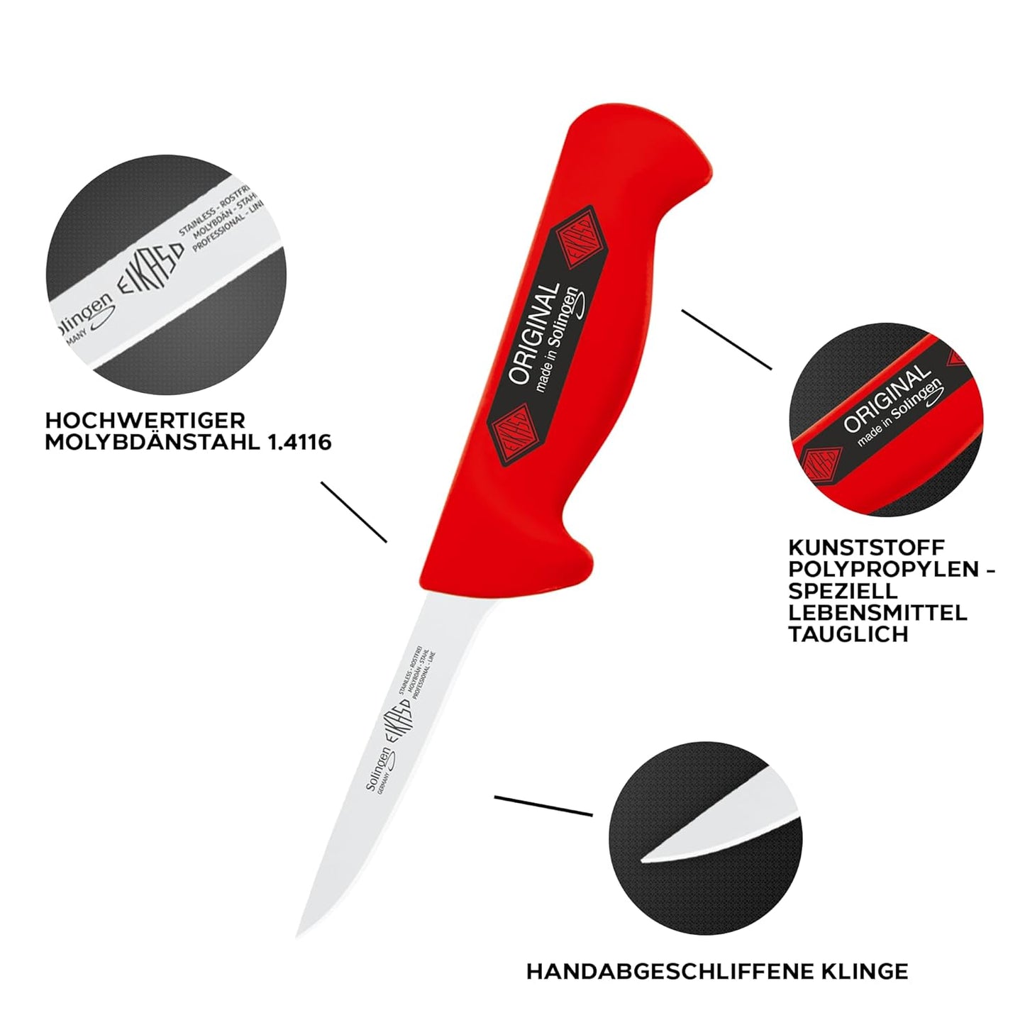 Ausbeinmesser, Gemüsemesser, mittel