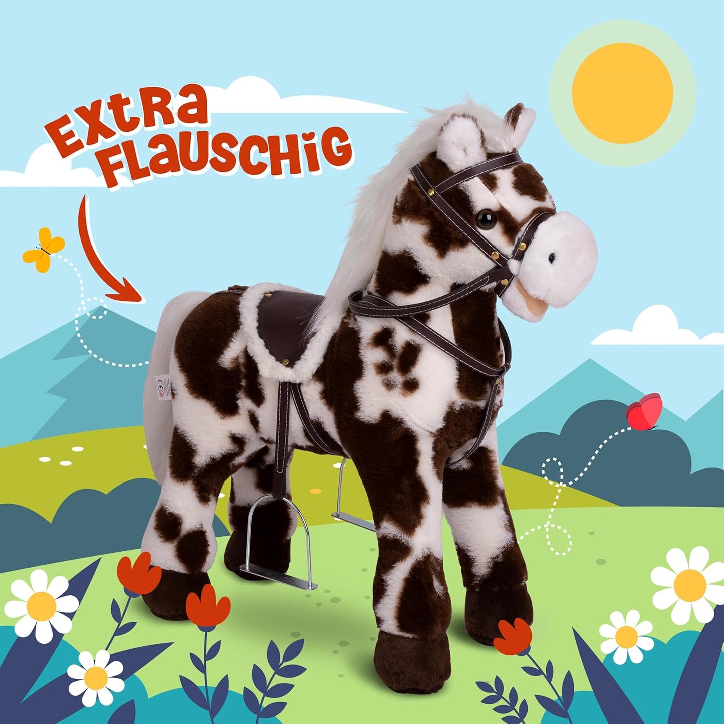 Stehpferd Felix mit Musikfunktion, Felix