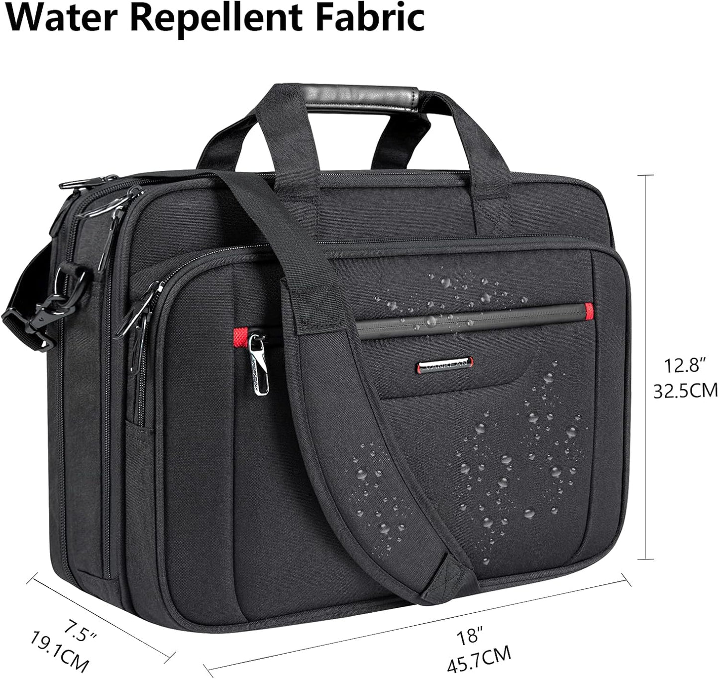 Erweiterbare Laptoptasche bis 17,3 Zoll