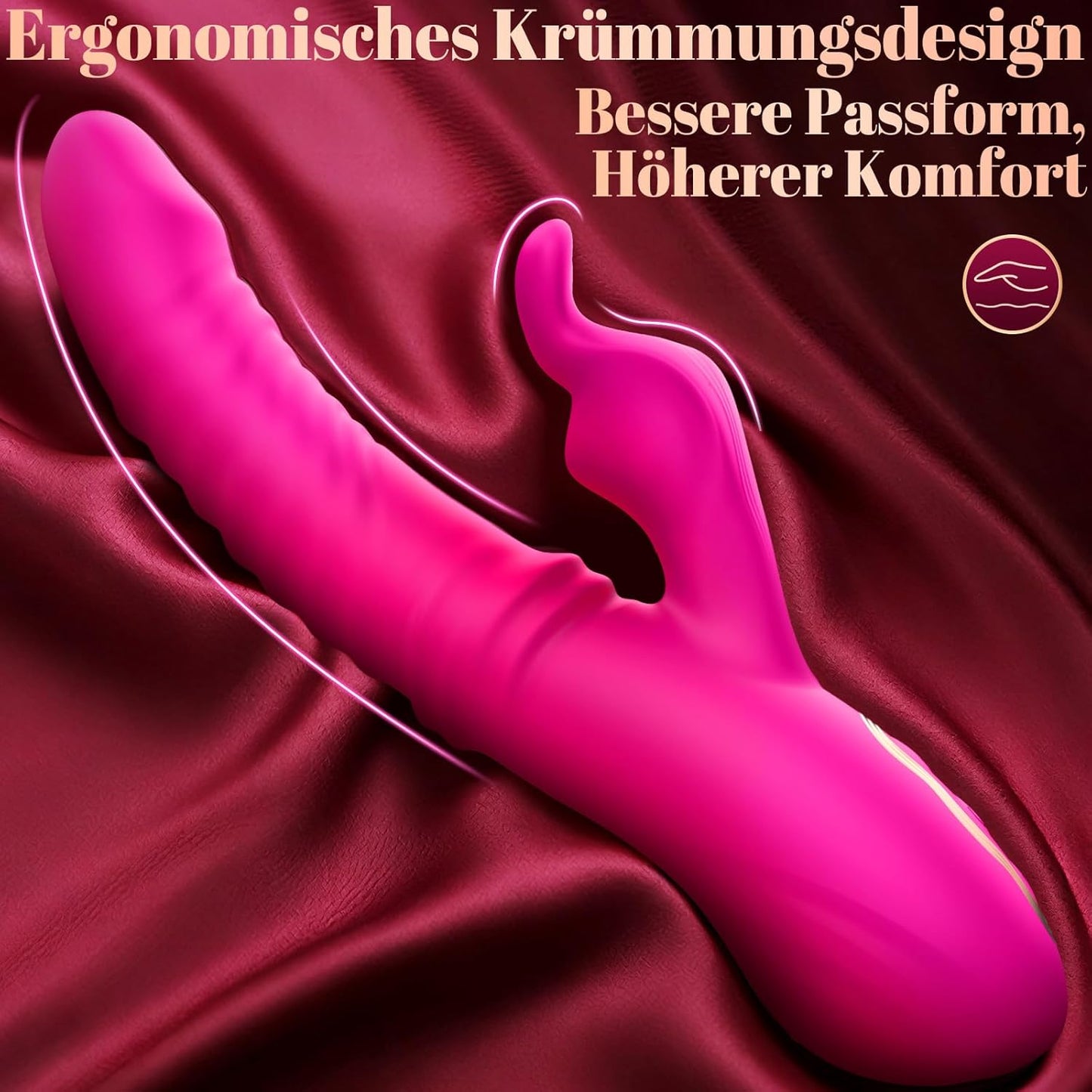 Vibratorenset mit Swing- und Stossfunktion, Rosarot unisize