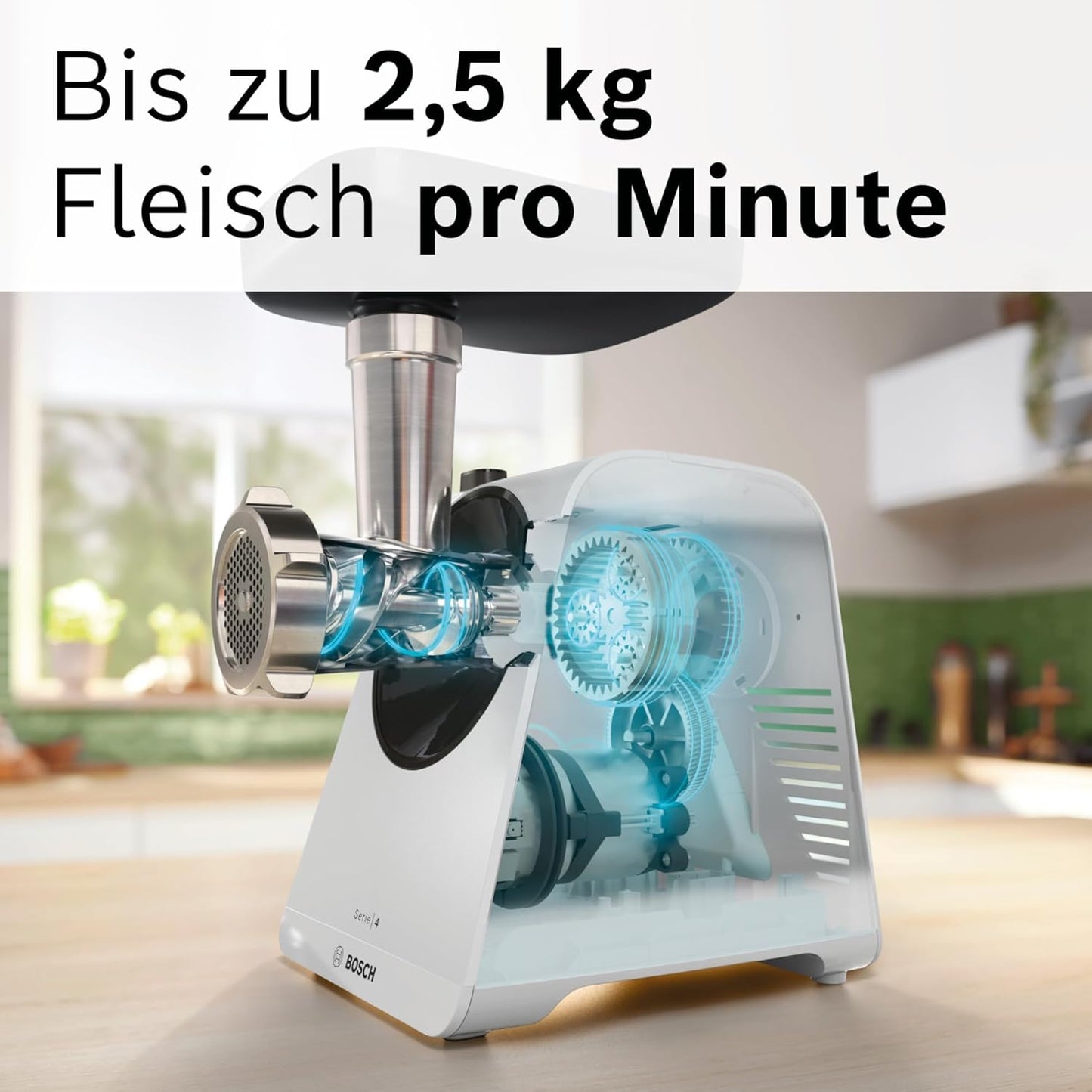 Fleischwolf Serie 4 mit Wurststopfer & Planetengetriebe