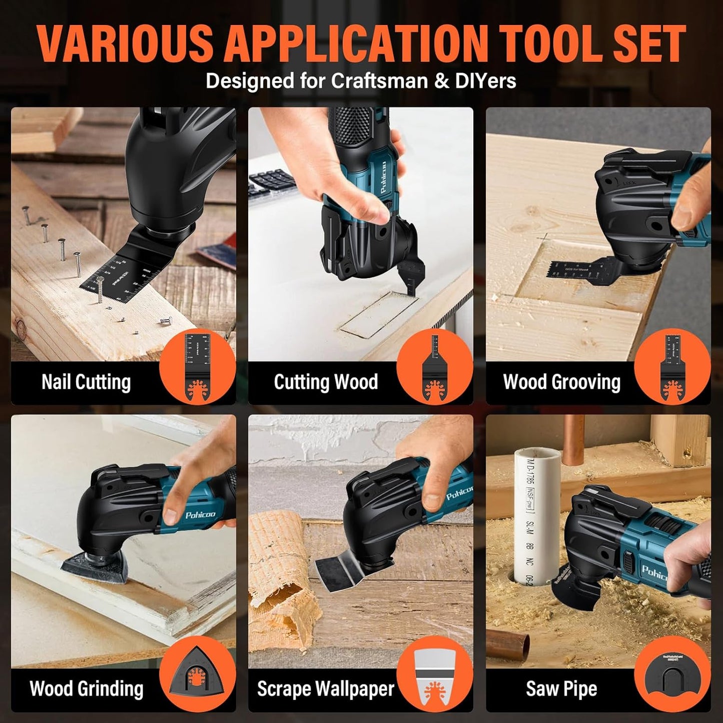 Oszillationswerkzeug Akku-Multitool