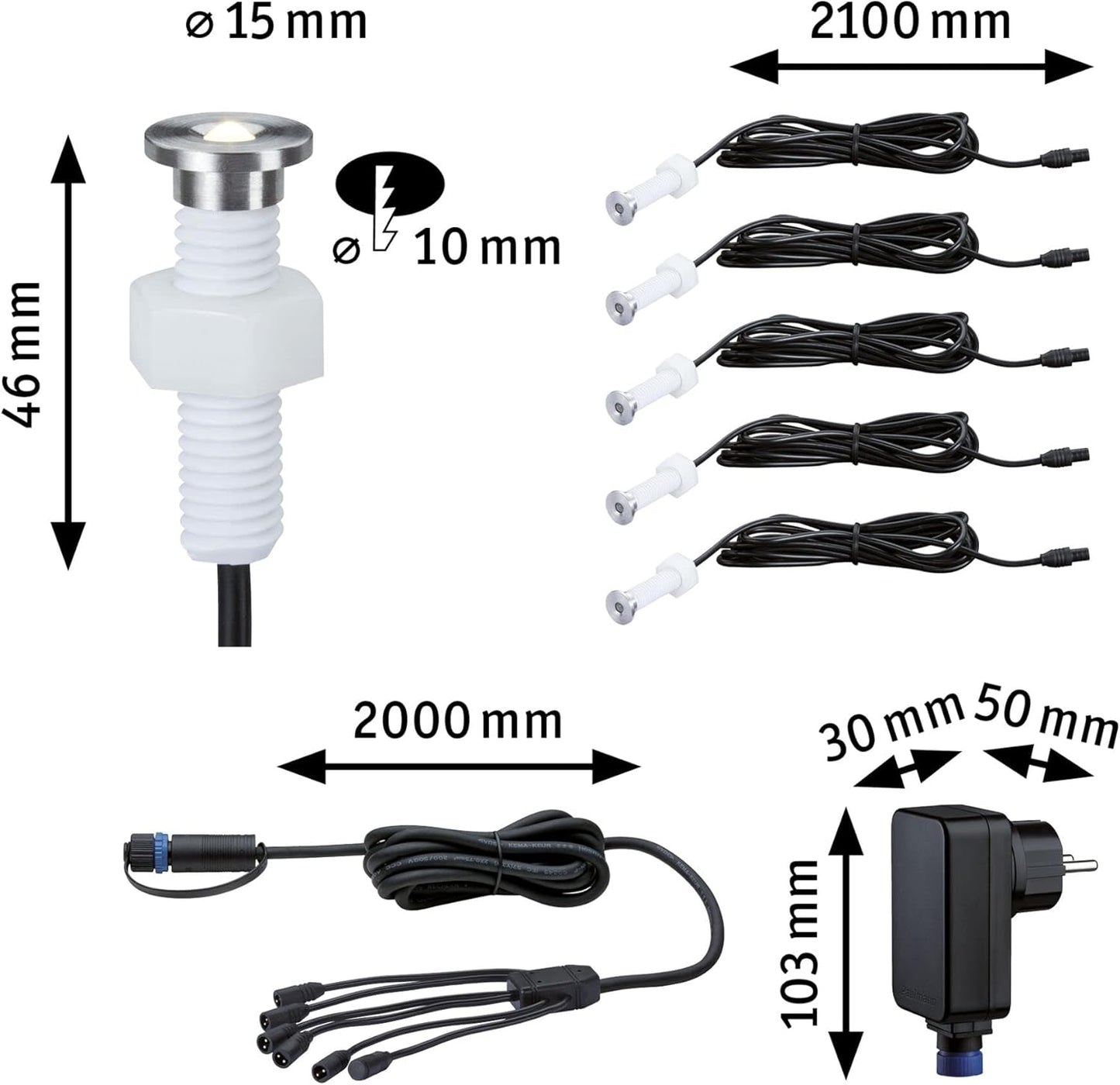 Plug & Shine Einbauleuchte Set