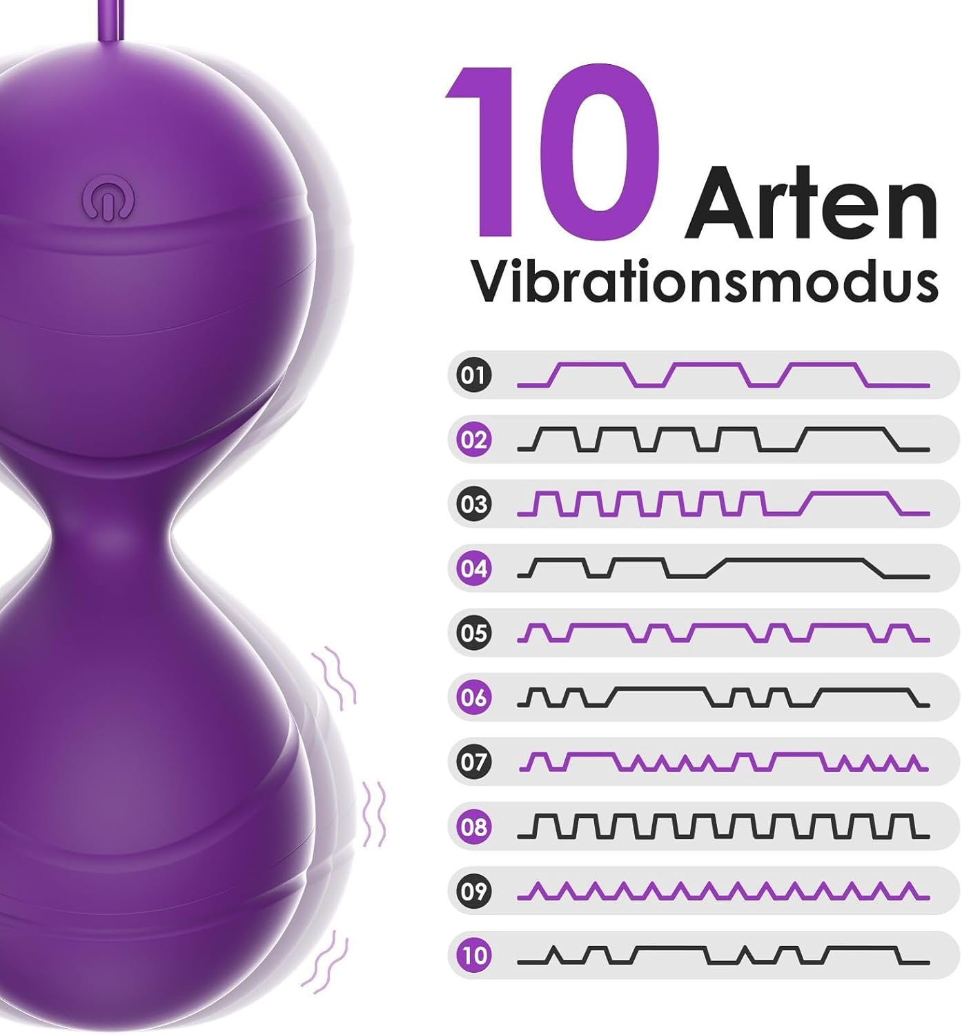 Liebeskugeln mit Vibrationsmodi, 1 Stück (1er Pack)
