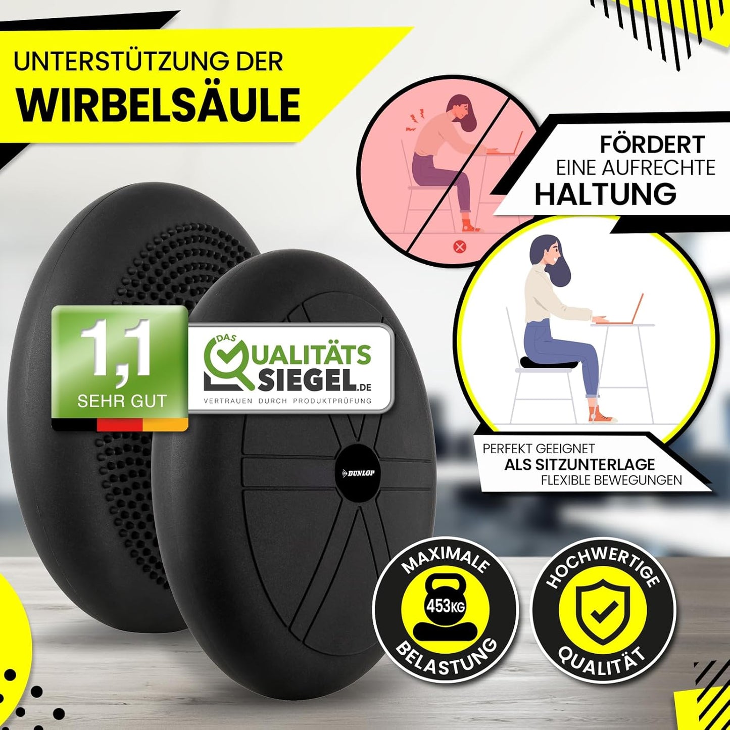 Balancekissen mit Luftpumpe