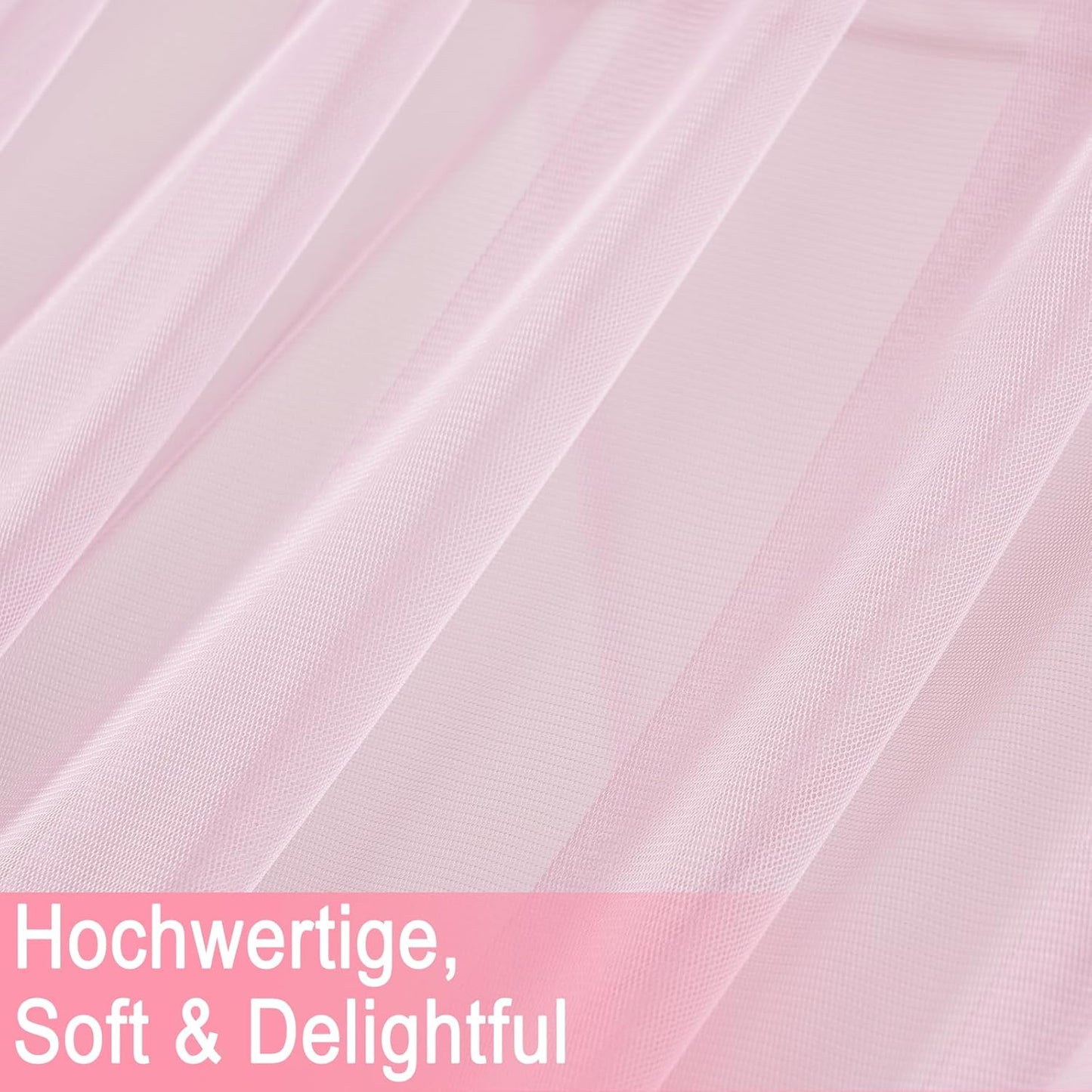 Hausbett Himmel-Set, H350 x B150 cm (2er Pack) Rosa
