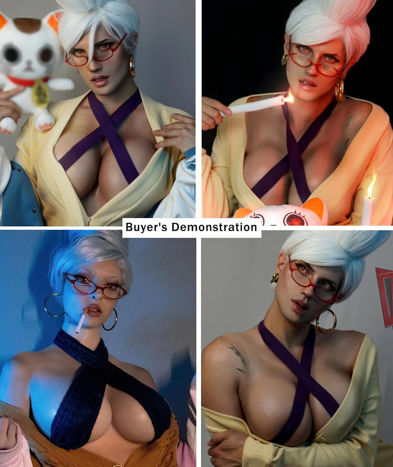 Brustformen für Crossdresser & Cosplay, B cup-Flüssig Silikon Füllung Elfenbeinweiss
