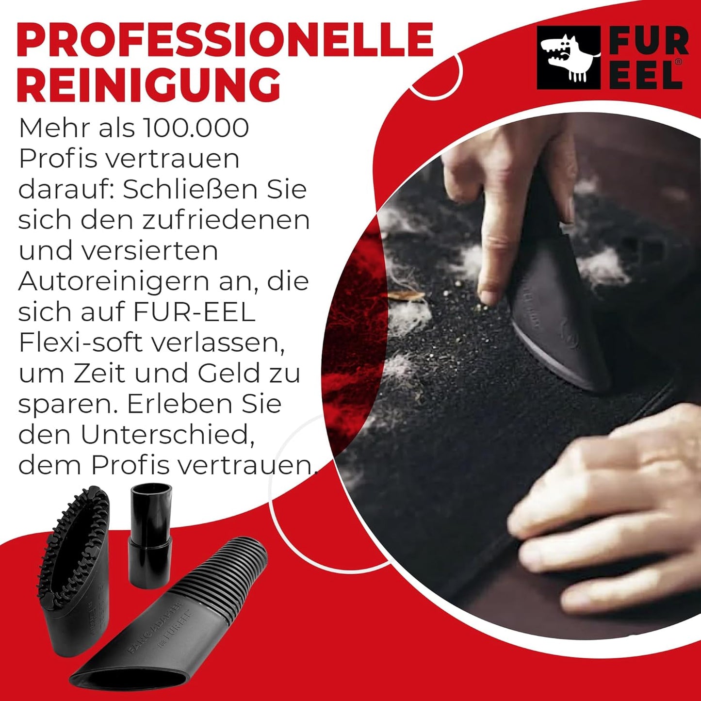 Staubsaugeraufsatz-Set für Tierhaare & Sand, Combo