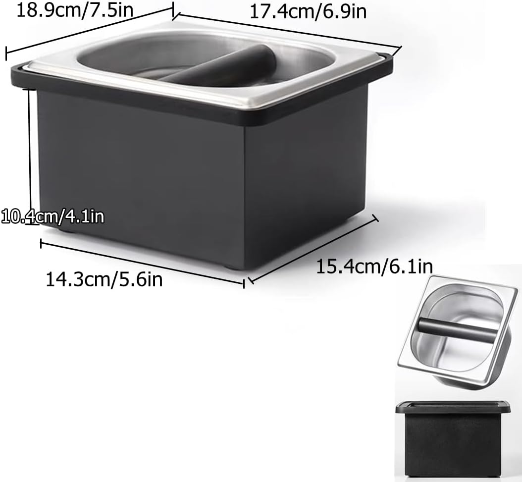 Kaffee-Klopfbox mit Silikonstange, M