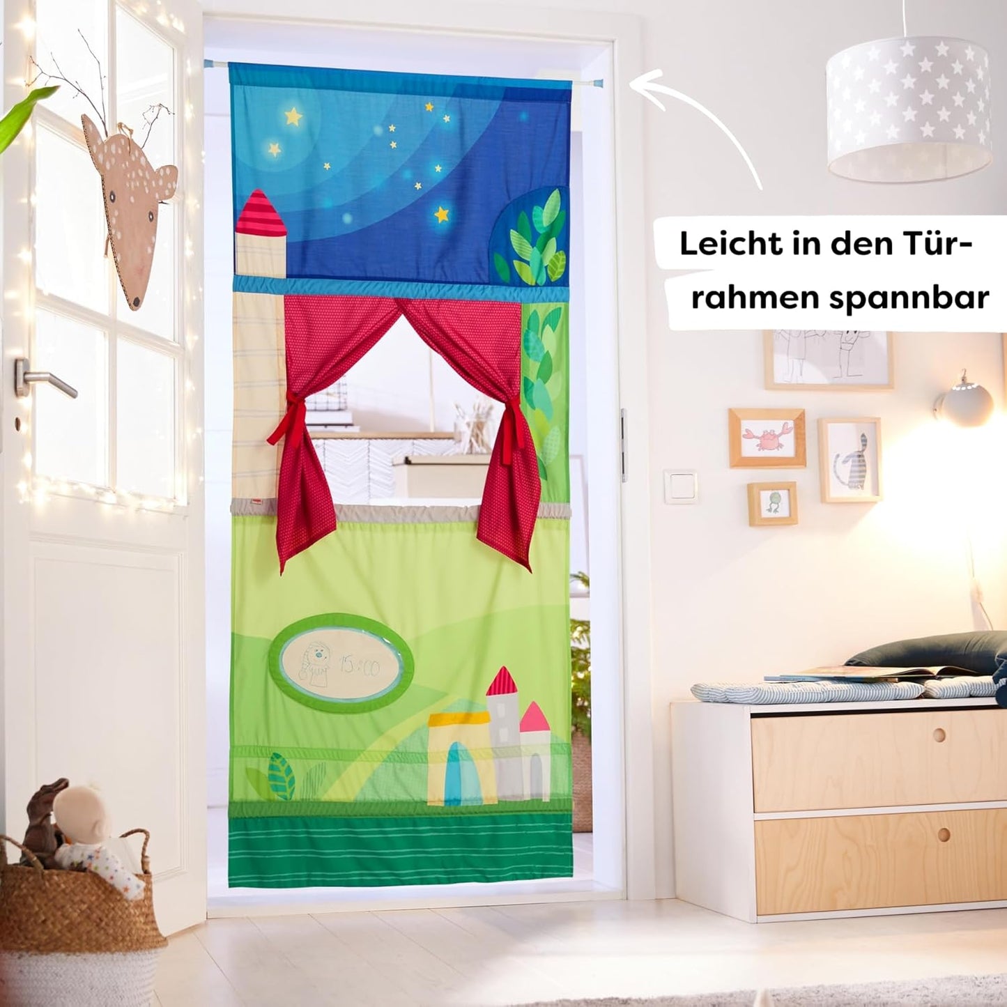 Türtheater mit Teleskopstange