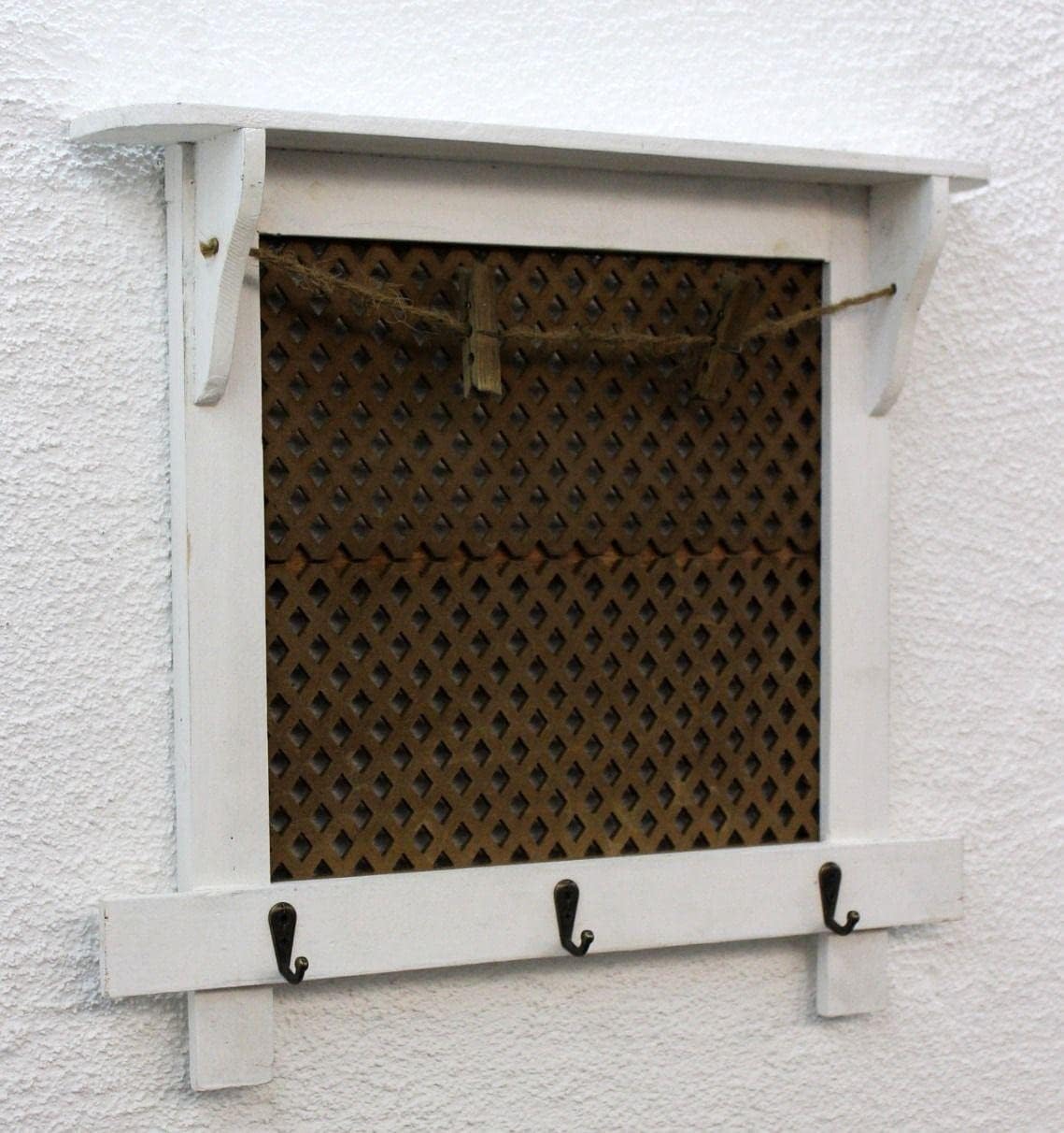Schlüsselbrett mit Ablage und Memoboard