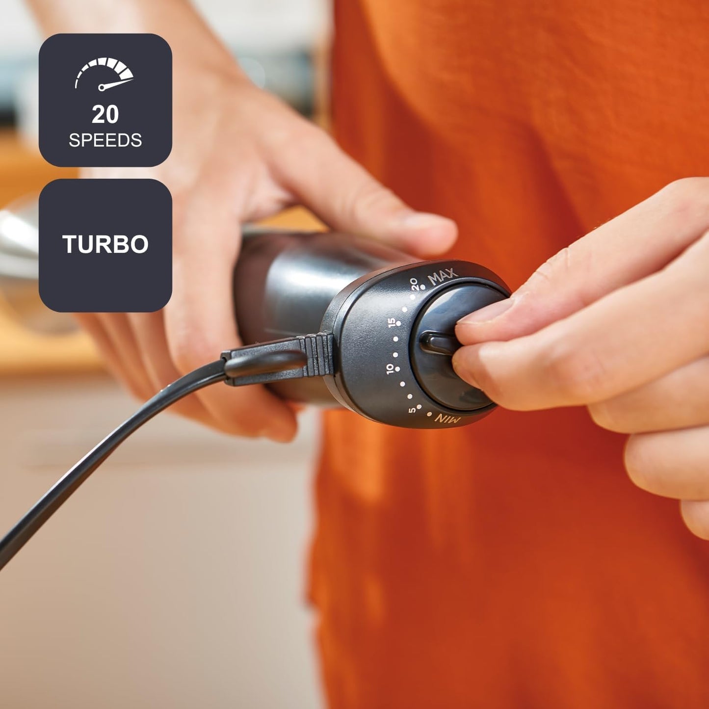 Stabmixer-Set mit Zubehör, 1000W | 3 Zubehörteile