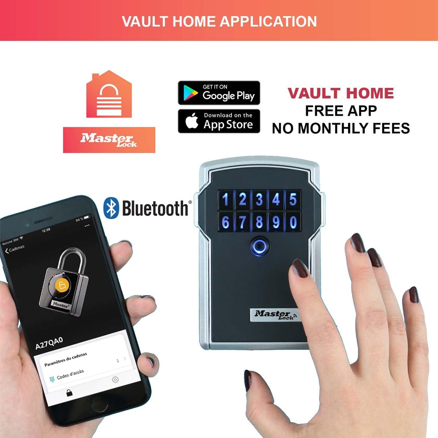 Schlüsseltresor Select Access Smart, Wandhalterung