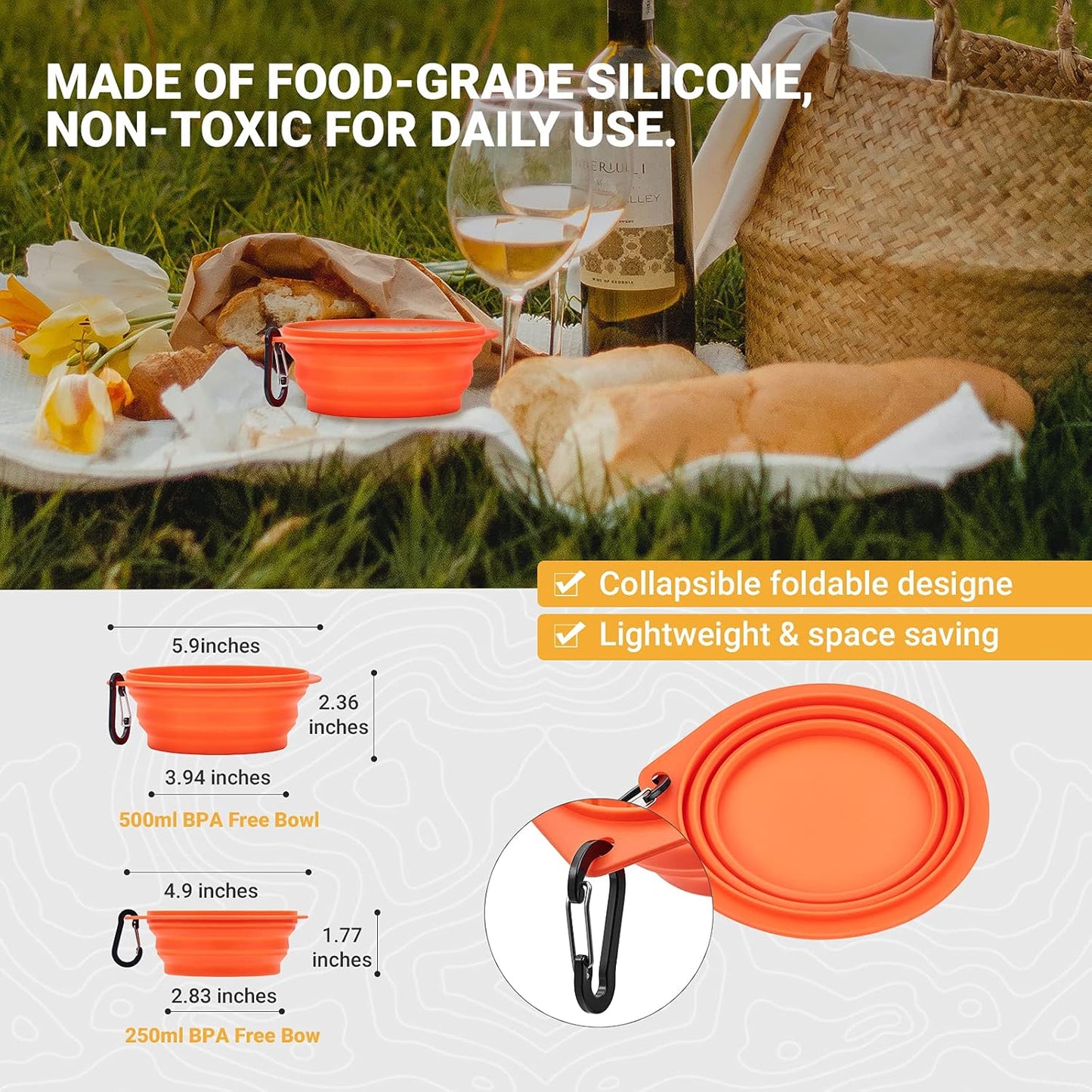 Camping-Geschirr-Set für 2-4 Personen, 3-4 Person