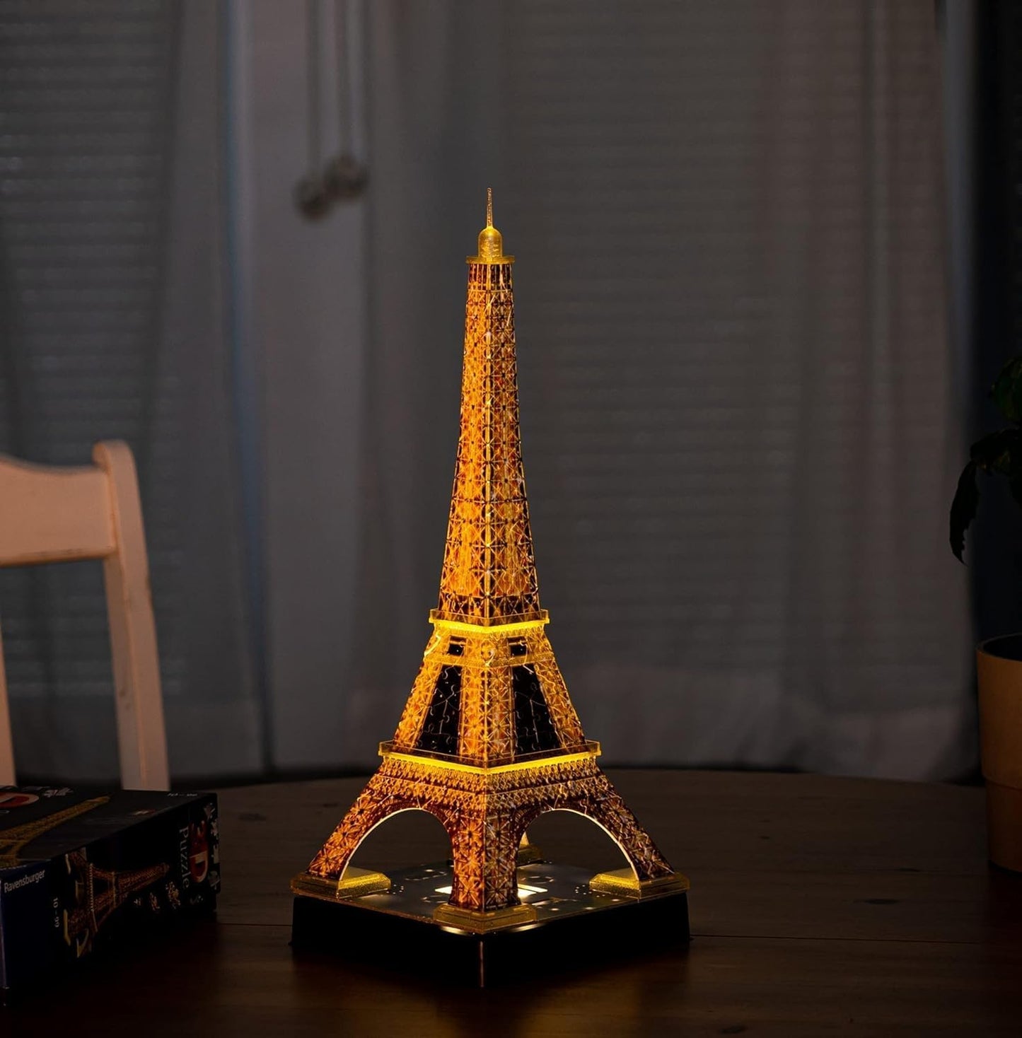 3D Puzzle Eiffelturm Night Edition mit LED, Alte Version Keine Batterien enthalten