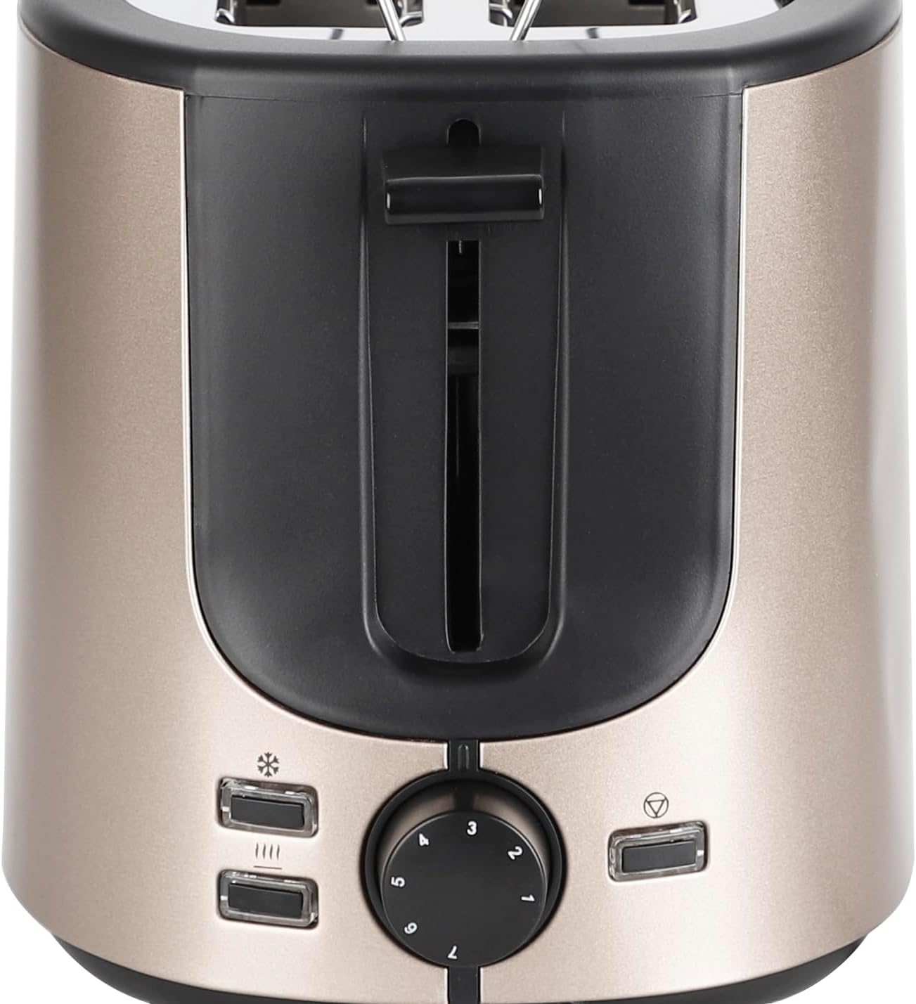 Edelstahl-Toaster mit Brötchenaufsatz, 2 Schlitze