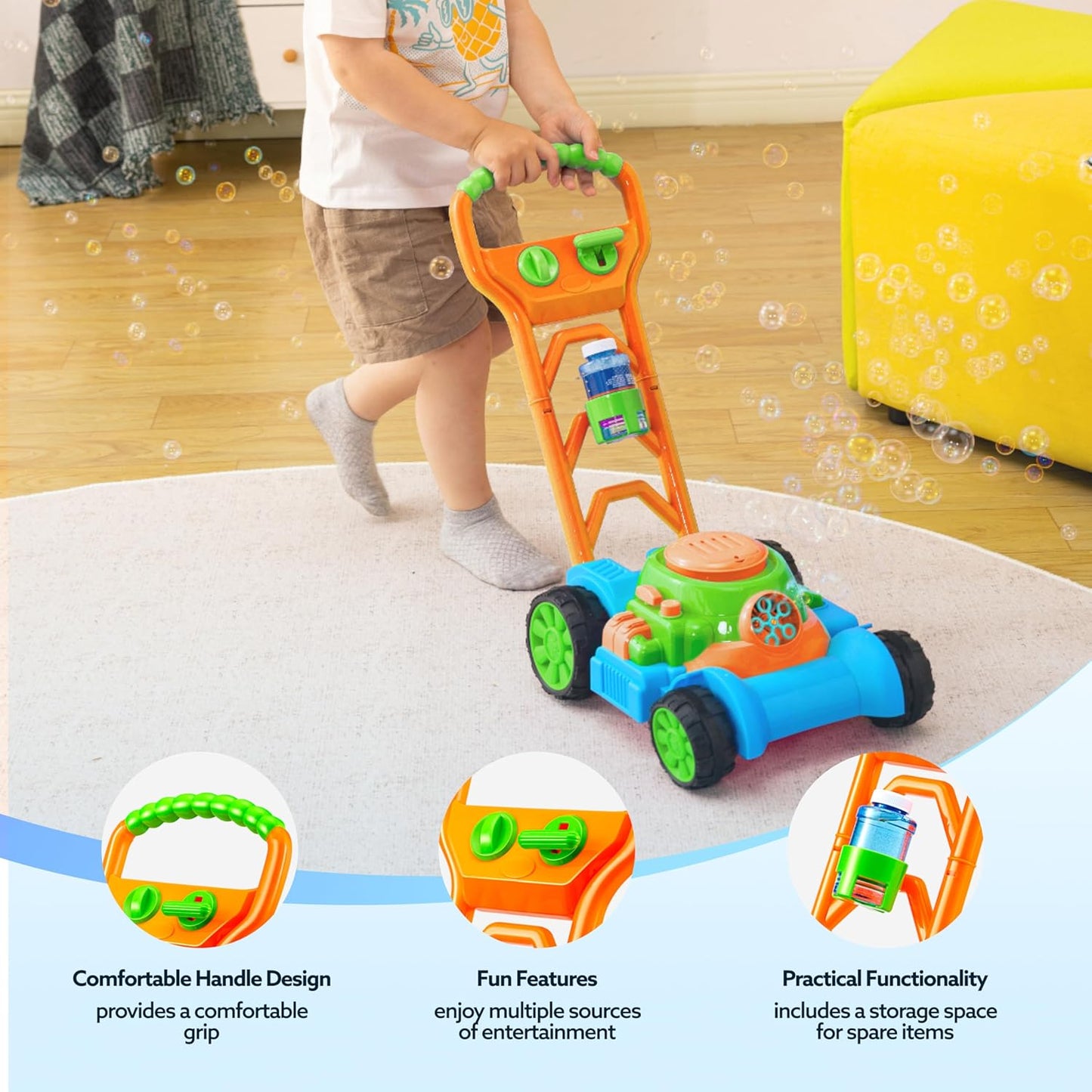 Seifenblasenmaschine für Kinder, Blau