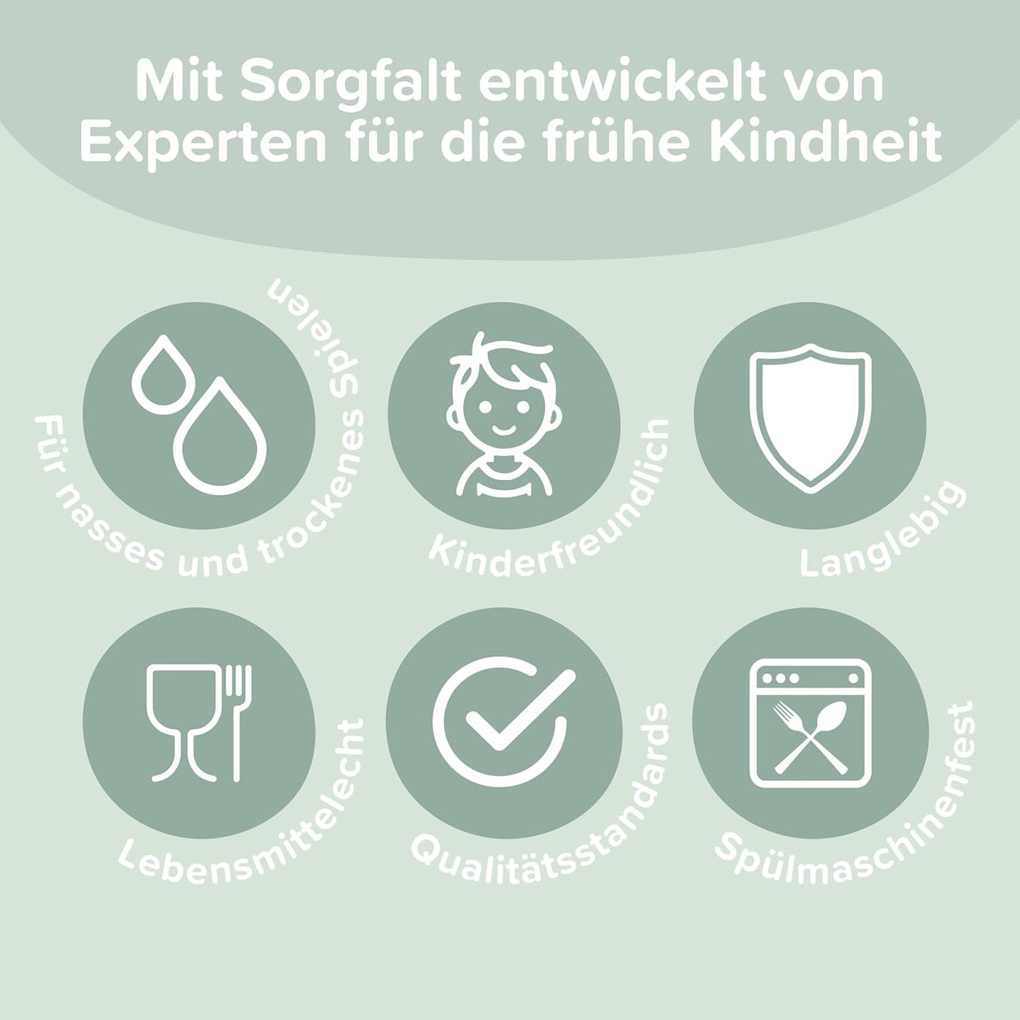 Silikonschalen und Sieb