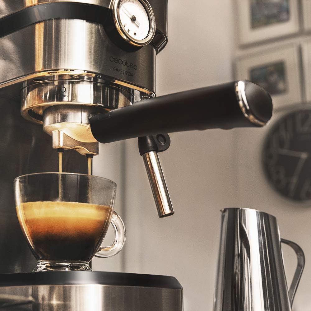 Espressomaschine Cafelizzia 790 Steel Pro, Stahl Mit Manometer