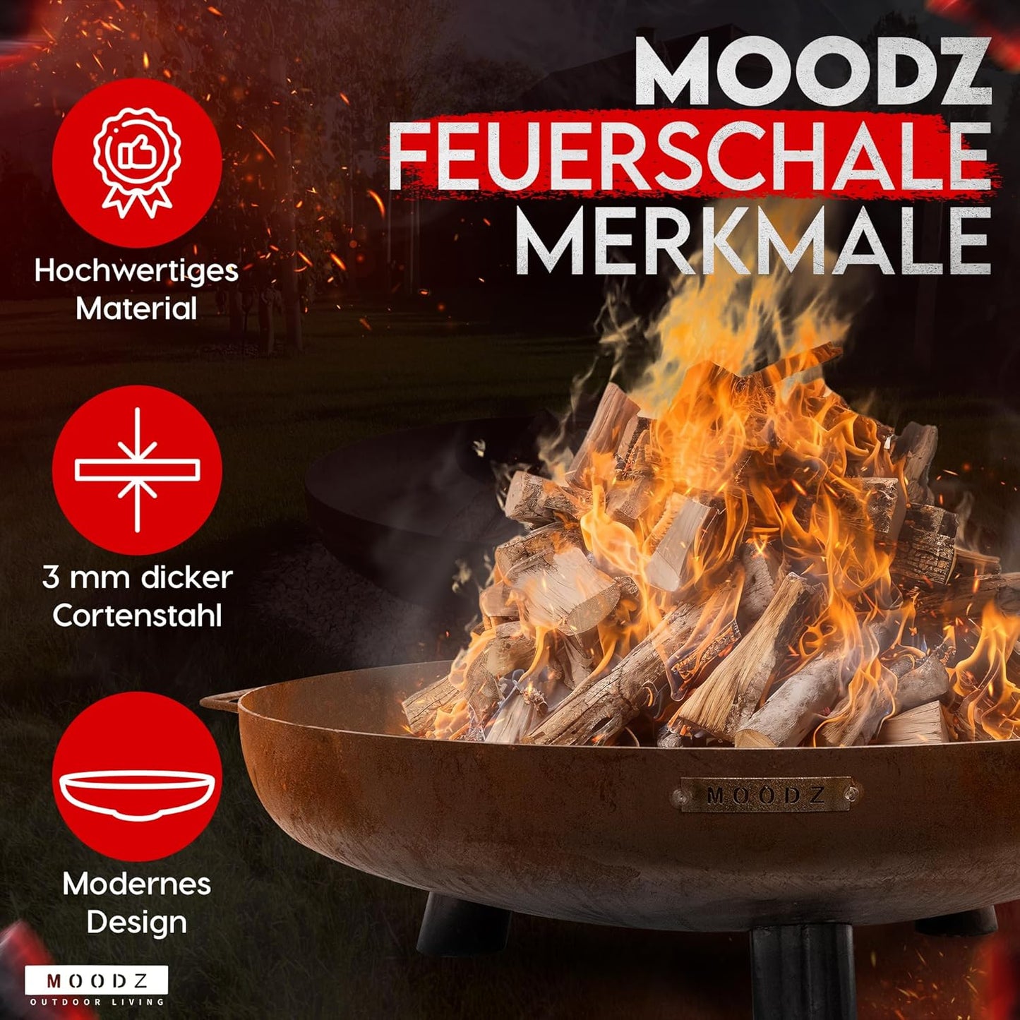Feuerschale, Ø100 cm F&H