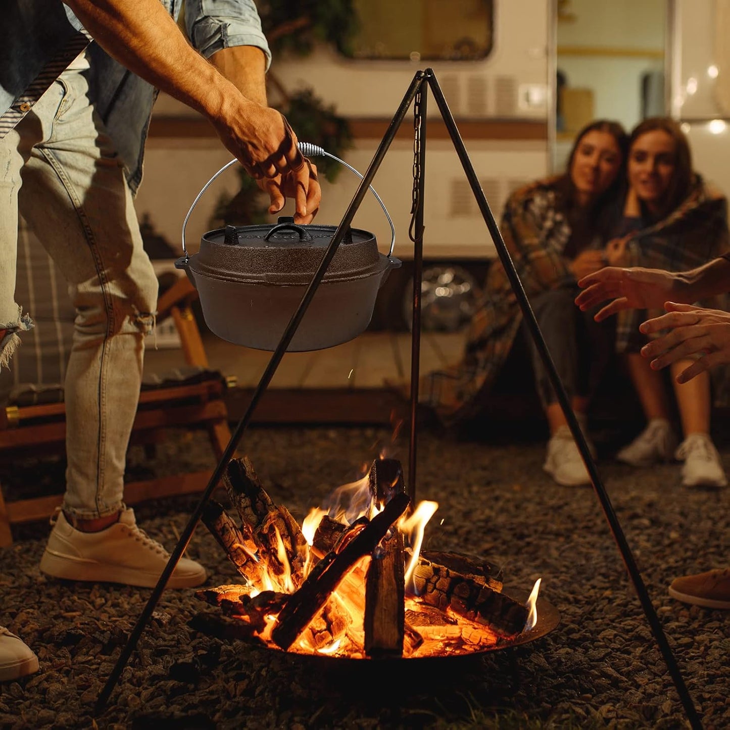 Dutch Oven Camping Set, 4,2 L, Ohne Beine