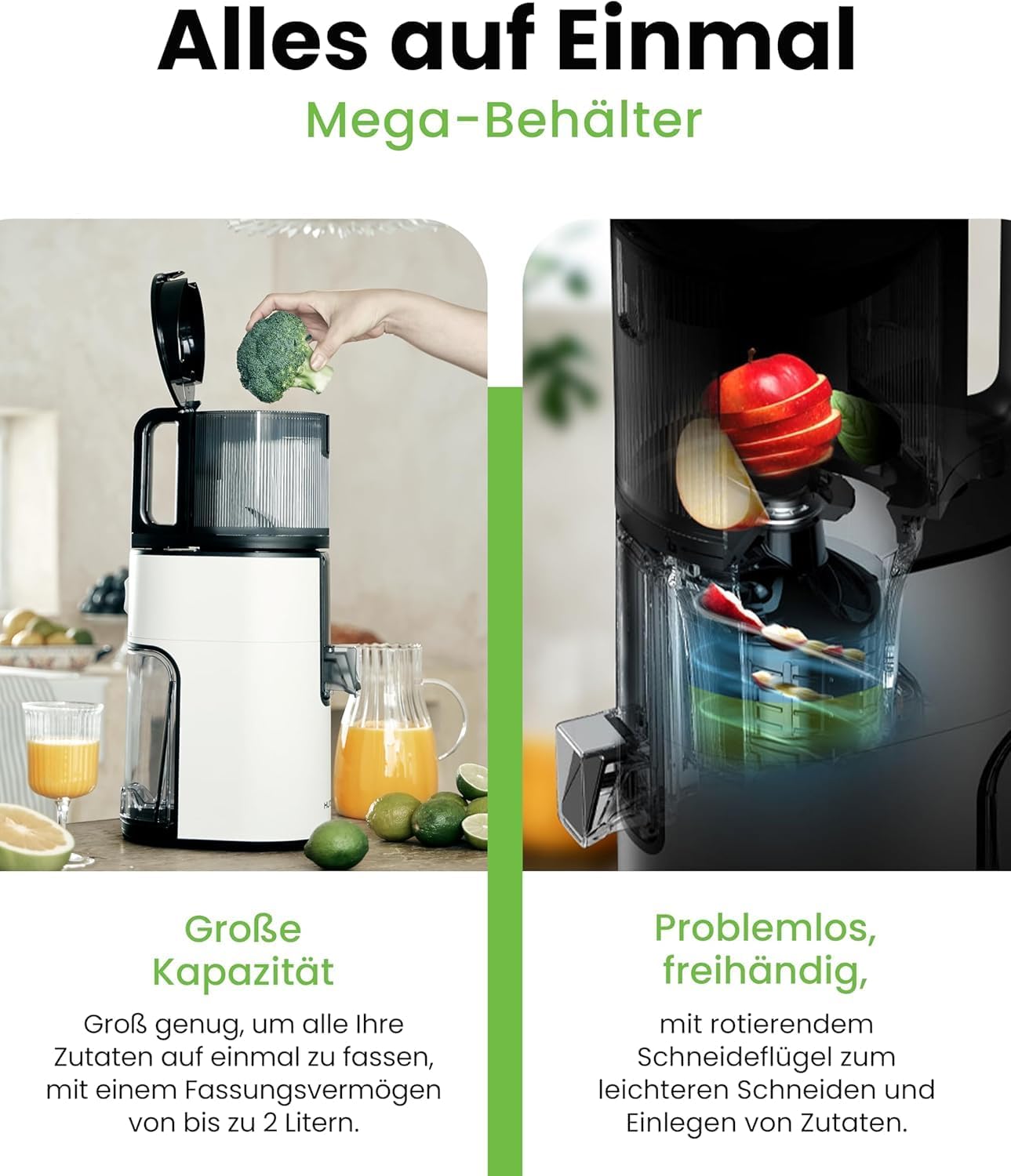Slow Juicer - Easy Clean H400, Weiss